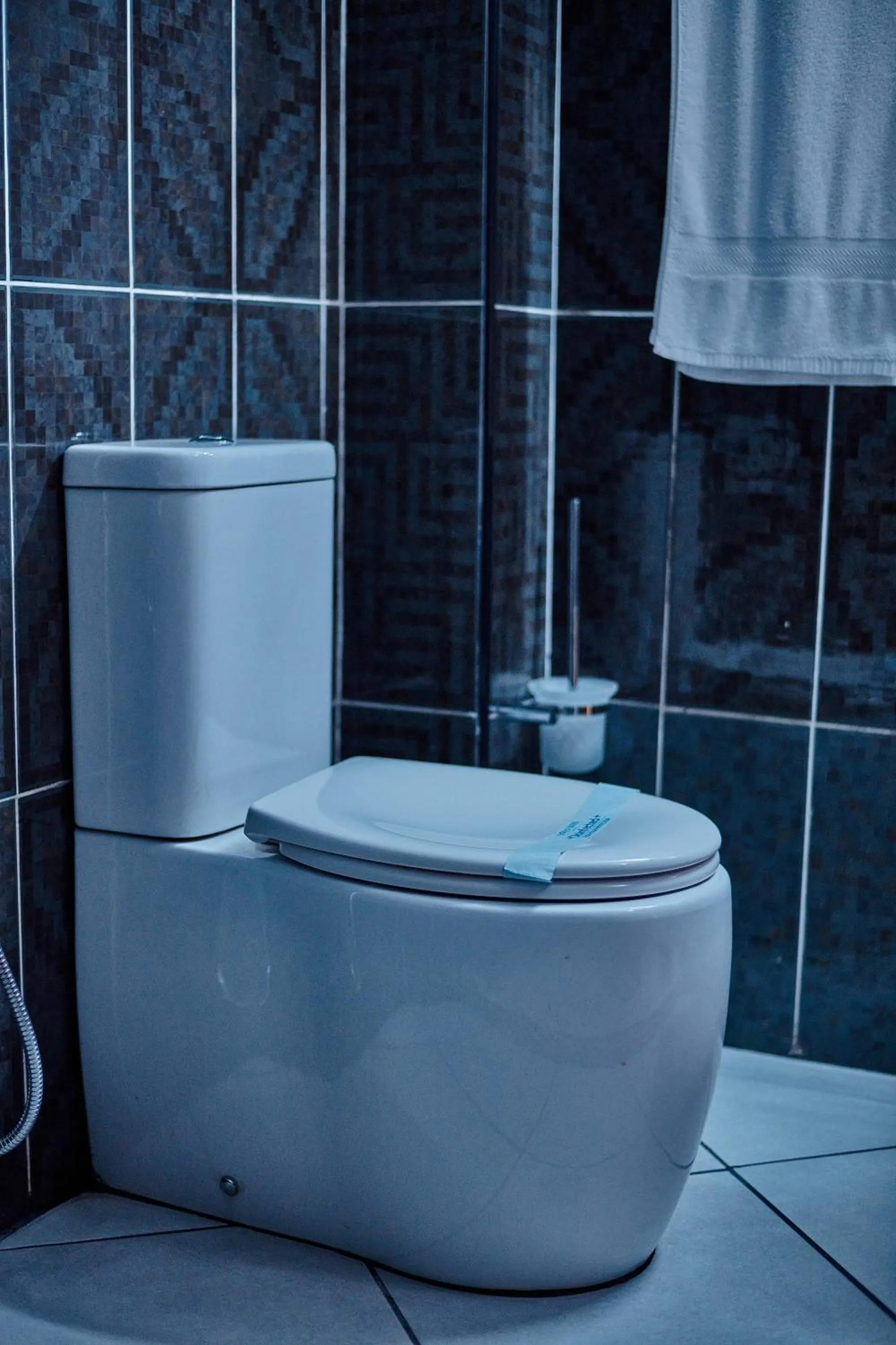 Bathroom in seven skies hotel