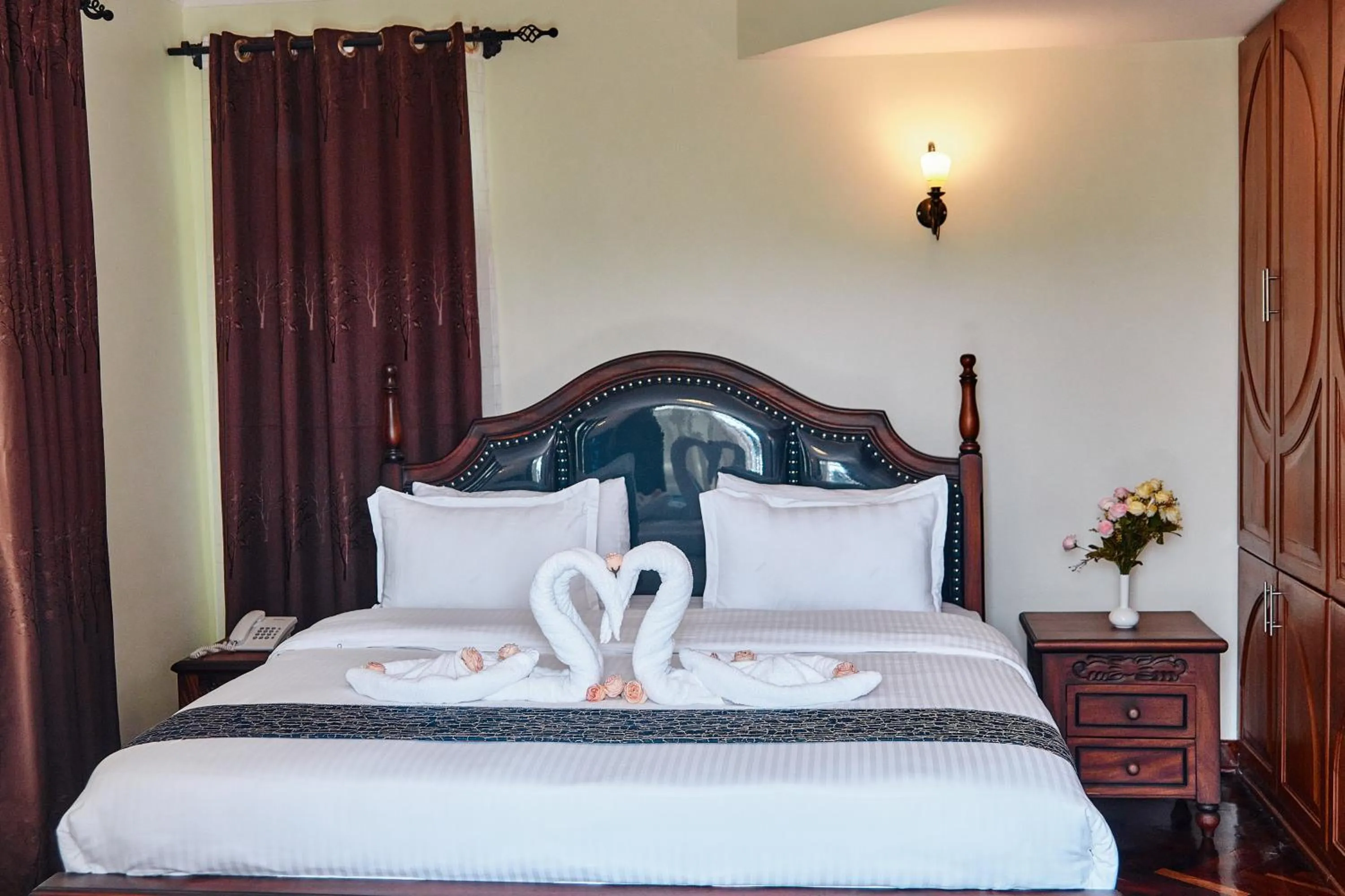 Bed in seven skies hotel