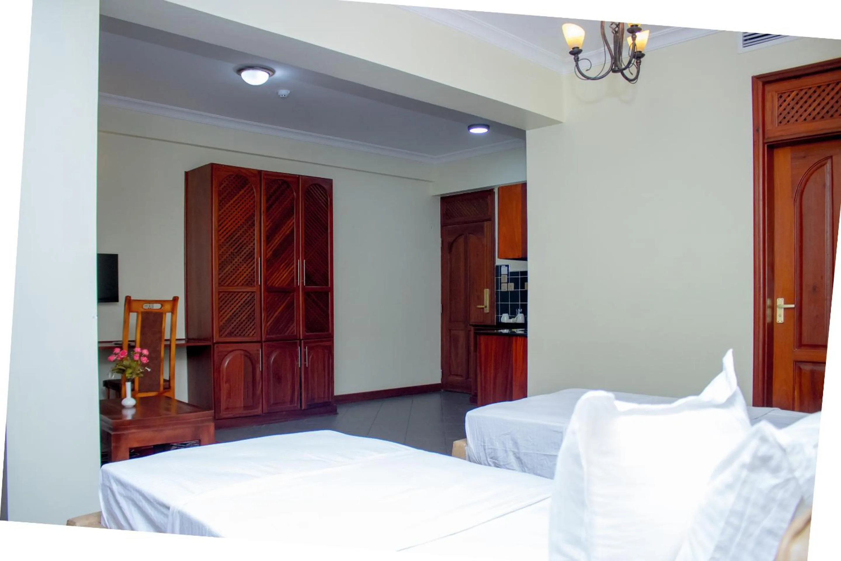 Bed in seven skies hotel