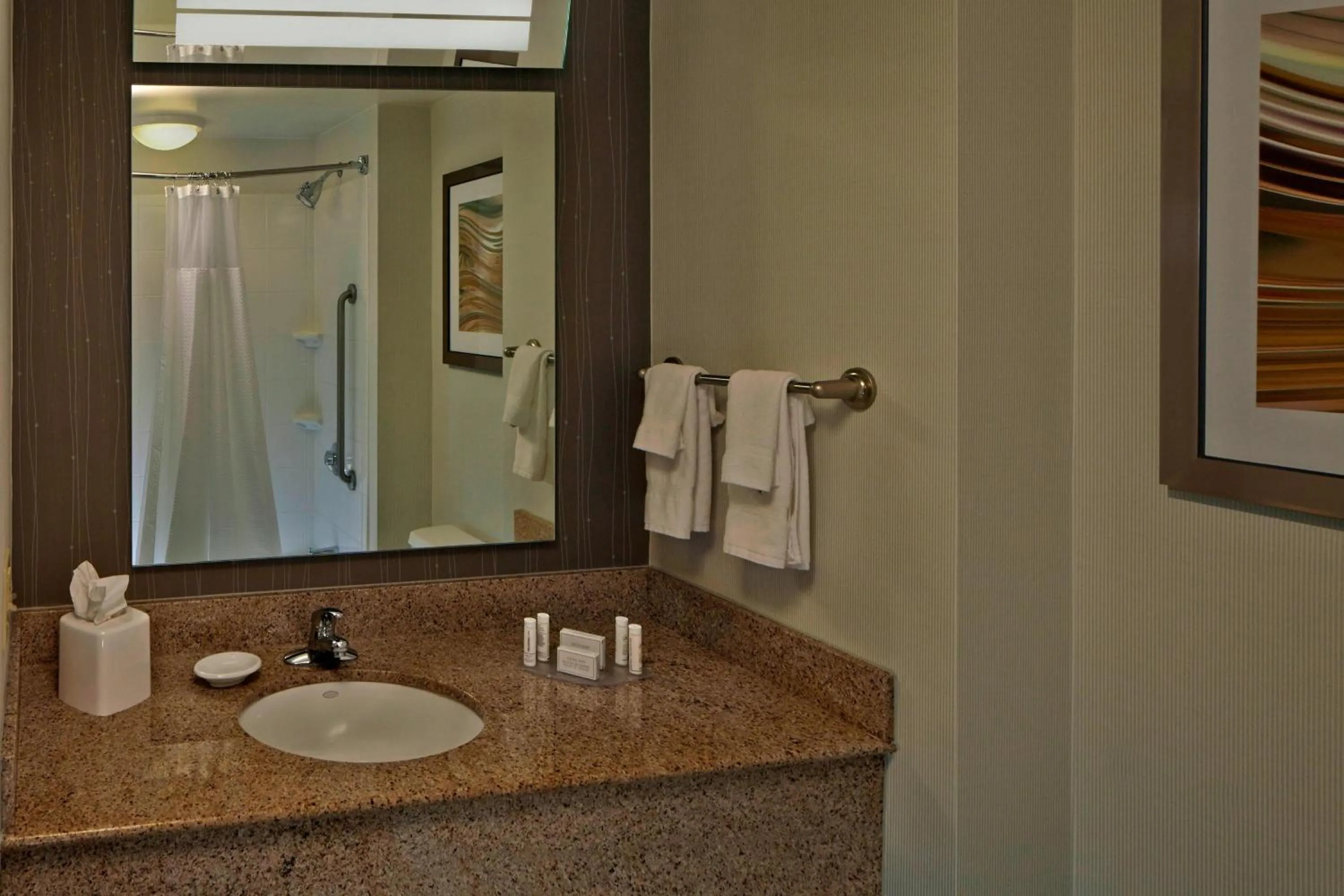 Bathroom in Courtyard by Marriott Providence Warwick