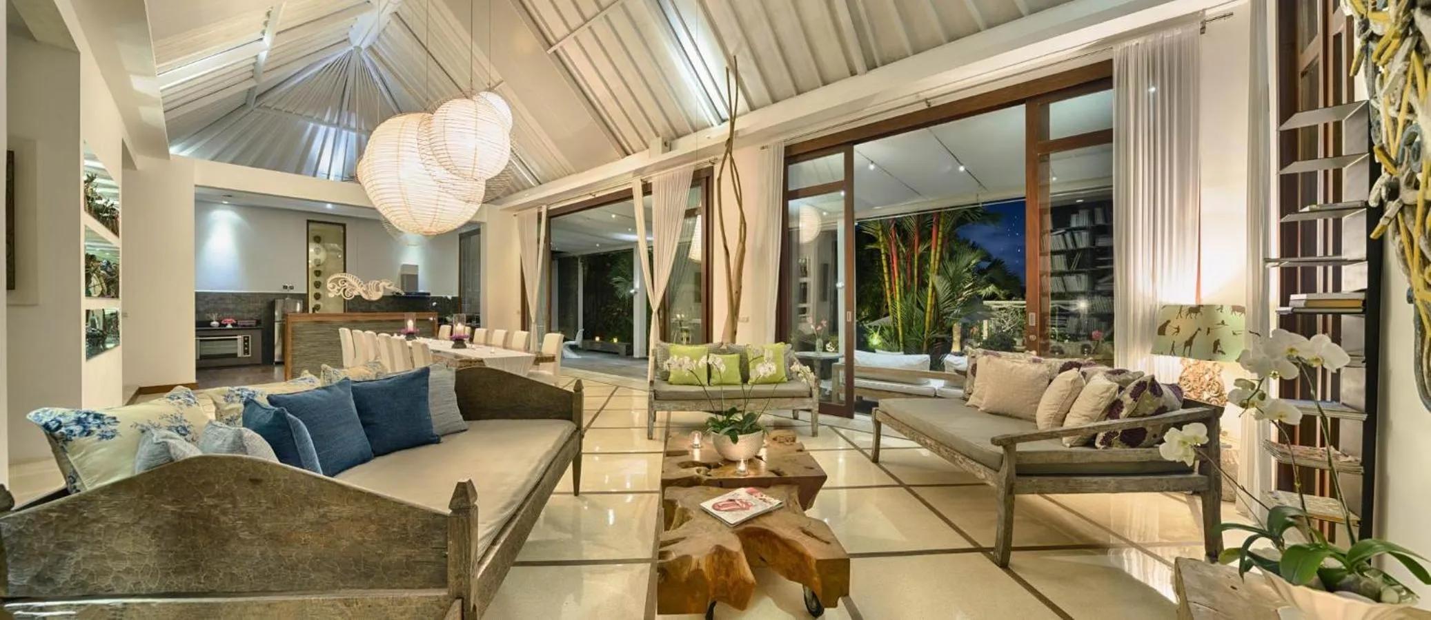 Living room in Pure Villa Bali by Nagisa Bali