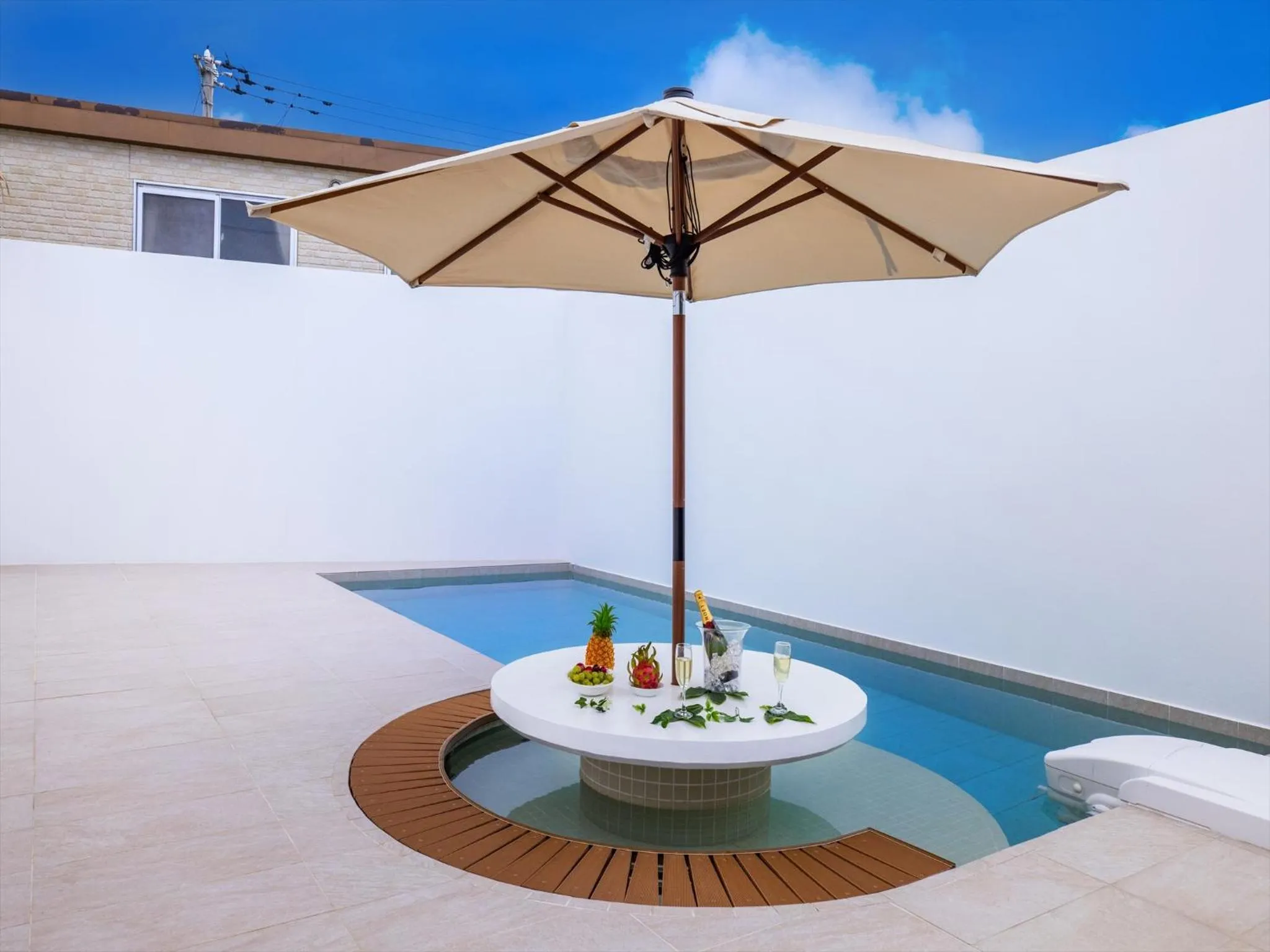 Pool view in ADAN RESORT Sky Villa Luxury Suite