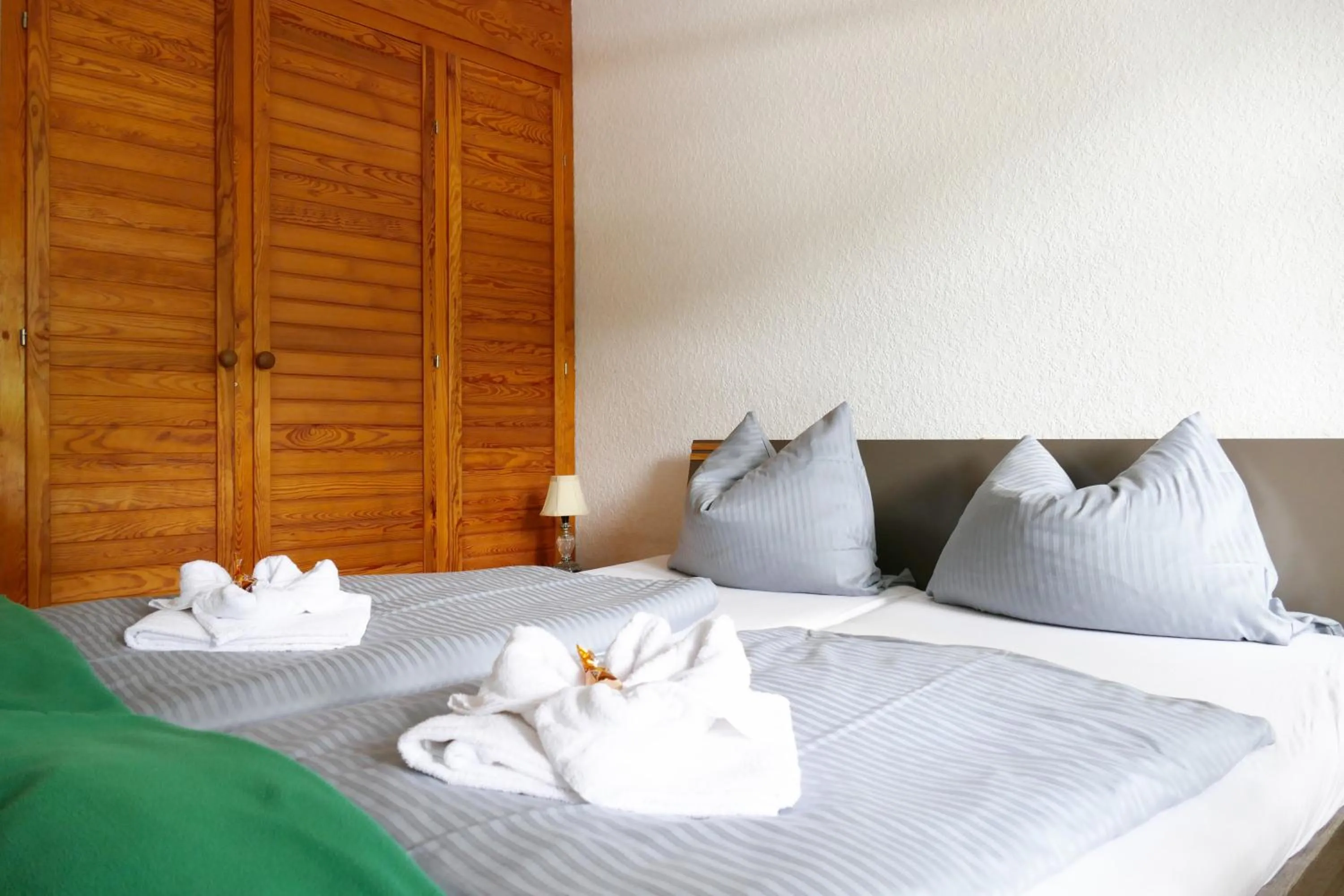 Bed in Hotel Weserstuben