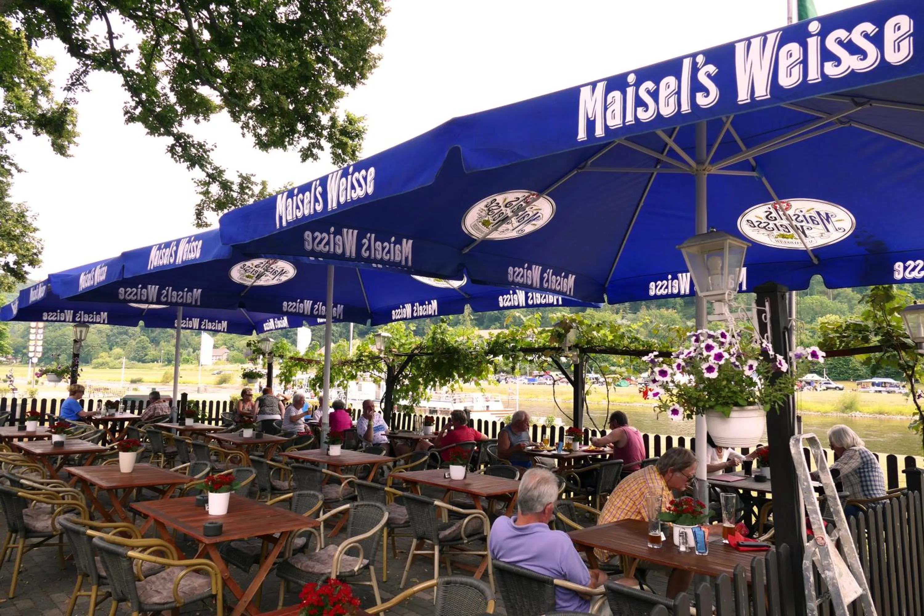 Garden in Hotel Weserstuben