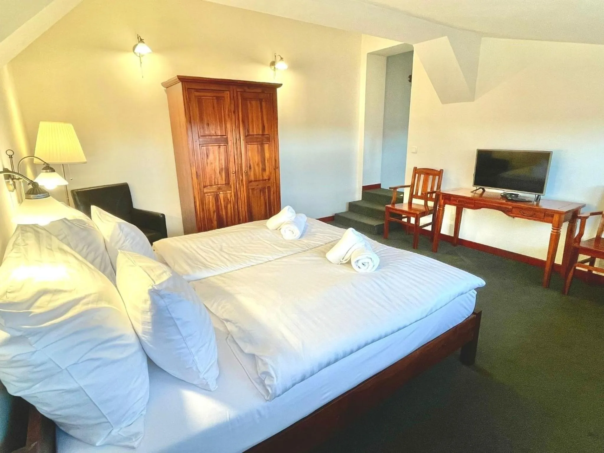 Bedroom, Bed in Zlatý Lev Žatec