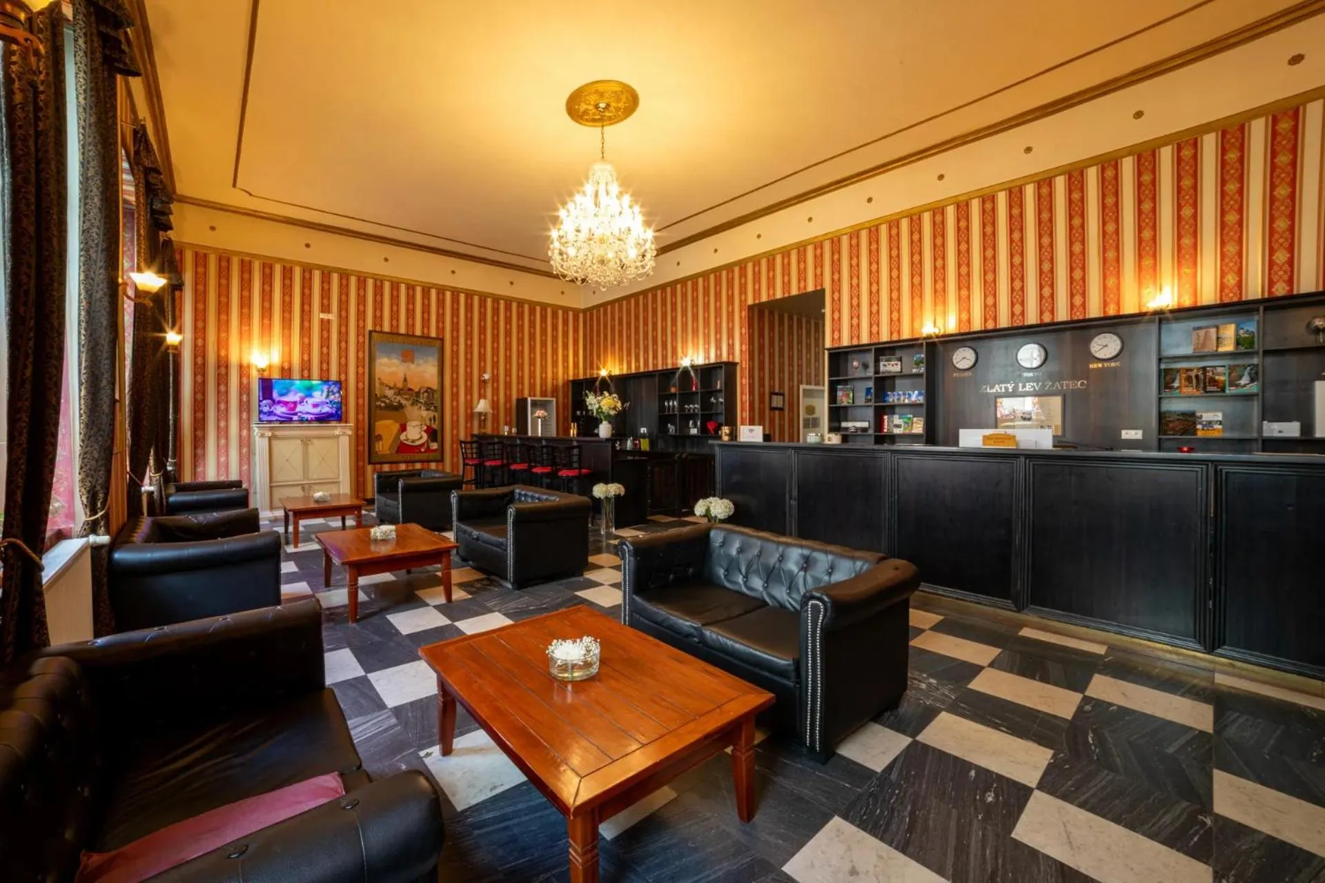 Lounge or bar in Zlatý Lev Žatec