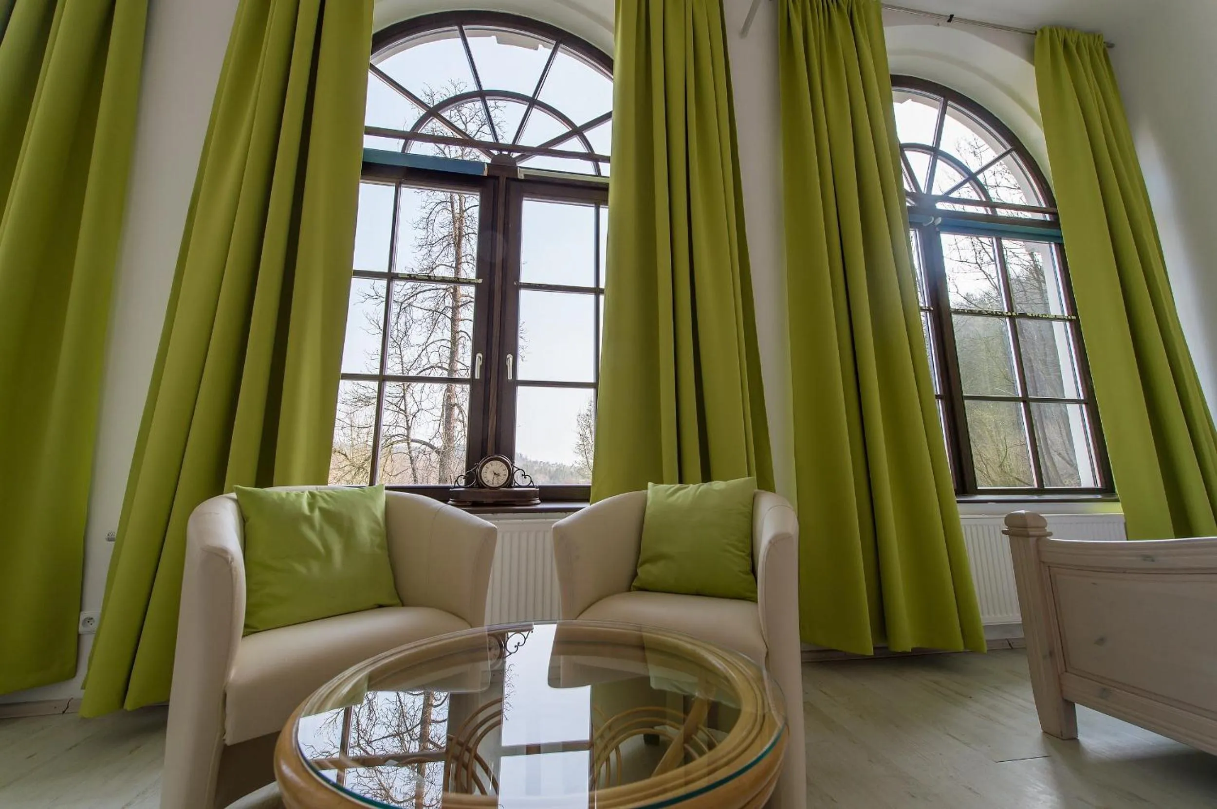 Seating area in Penzion Zámecká Zahrada