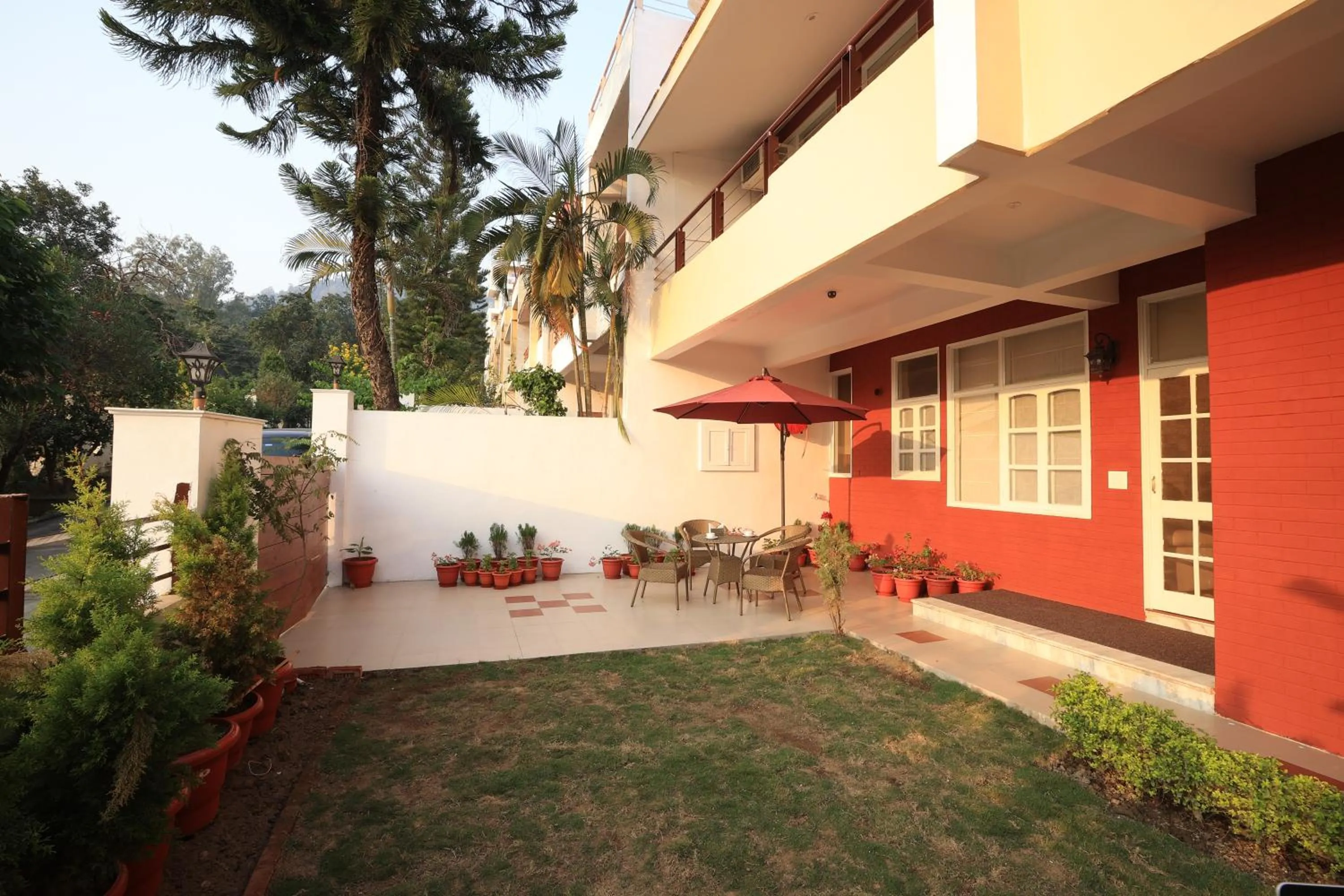 Patio in Lamrin Boutique Cottages, Rishikesh