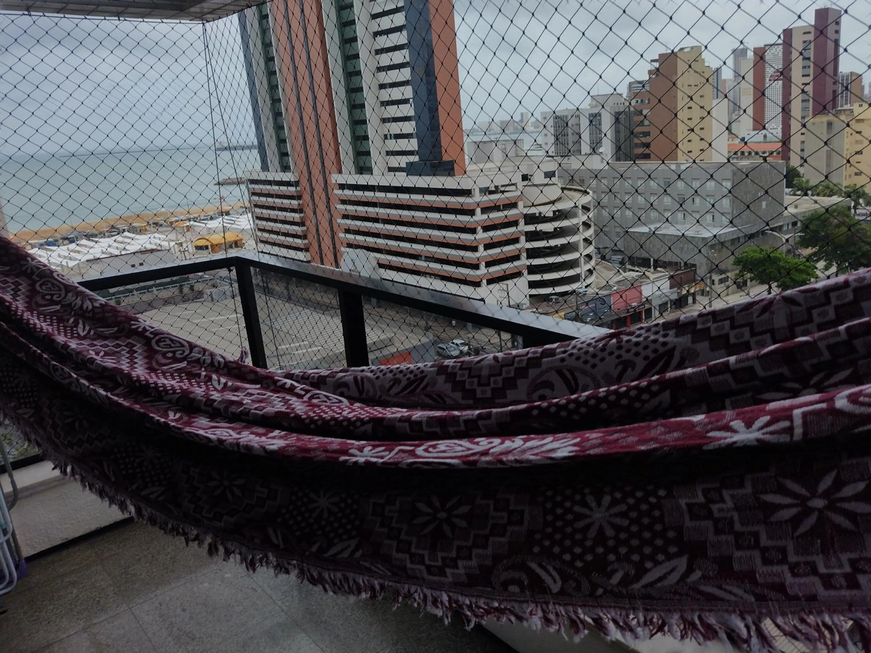 Balcony/Terrace in Via Venetto Flat próximo a feirinha da beira-mar Fortaleza