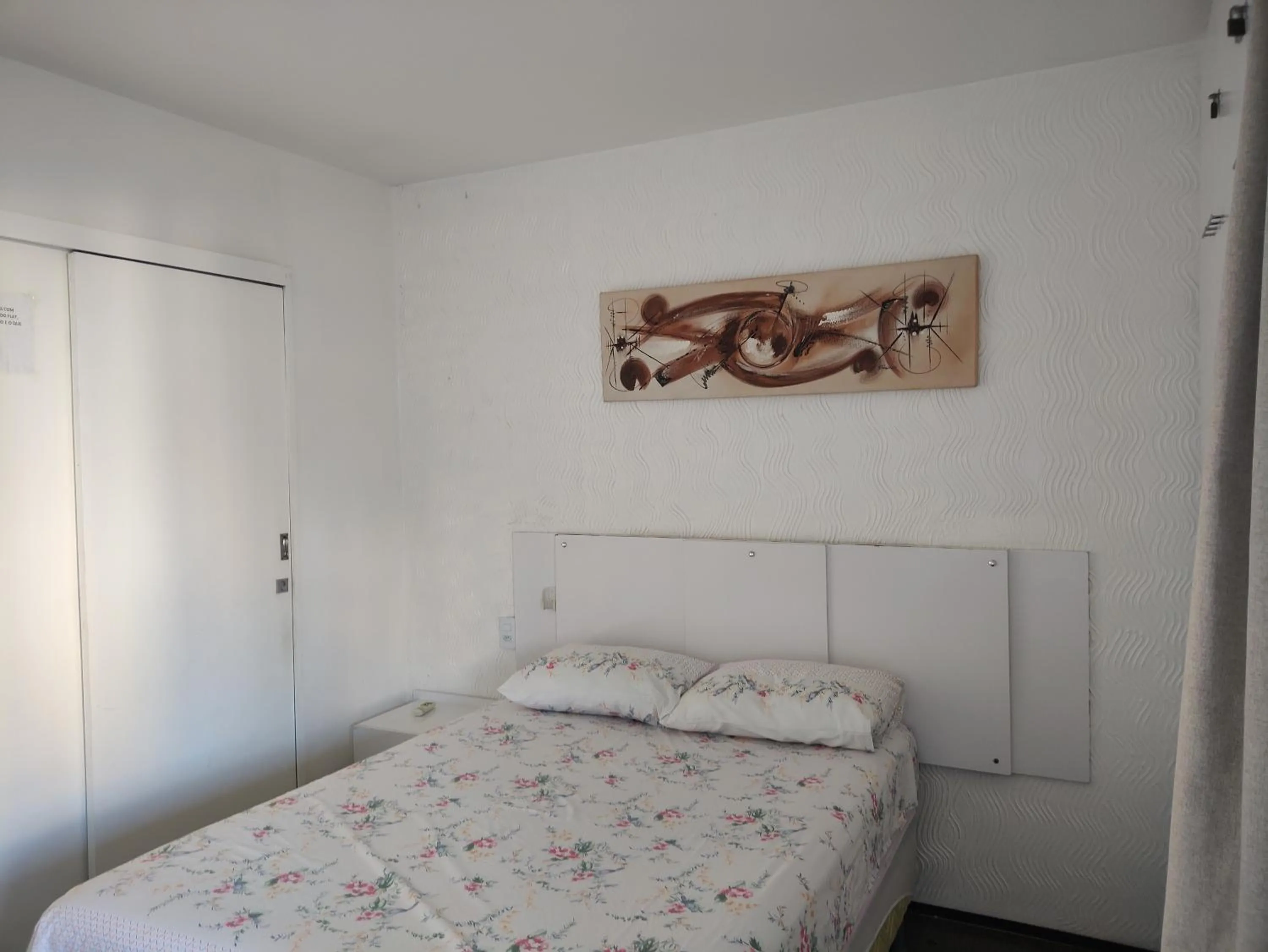 Bedroom, Bed in Via Venetto Flat próximo a feirinha da beira-mar Fortaleza