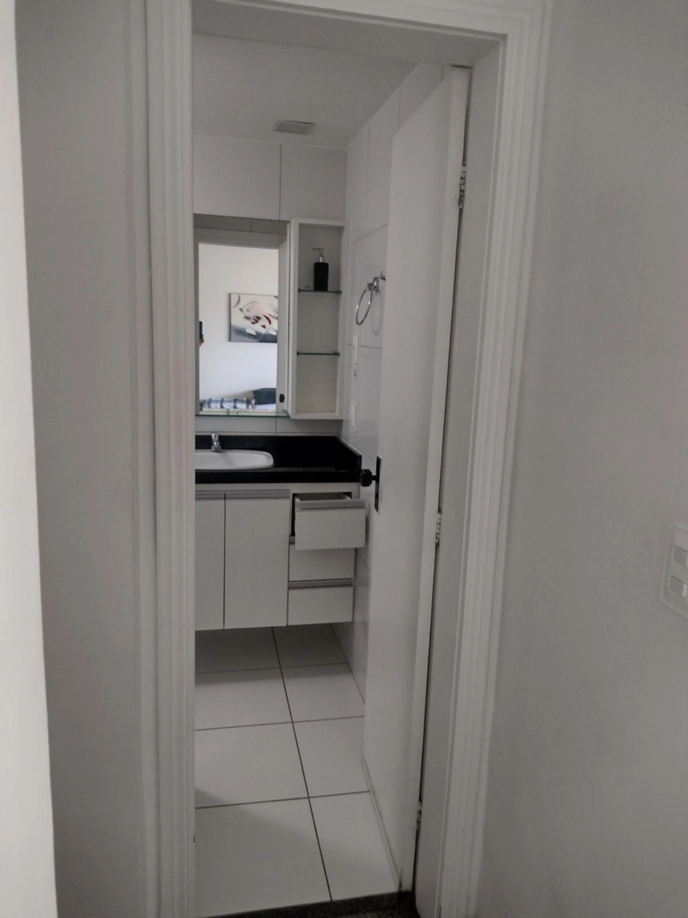 Bathroom in Via Venetto Flat próximo a feirinha da beira-mar Fortaleza