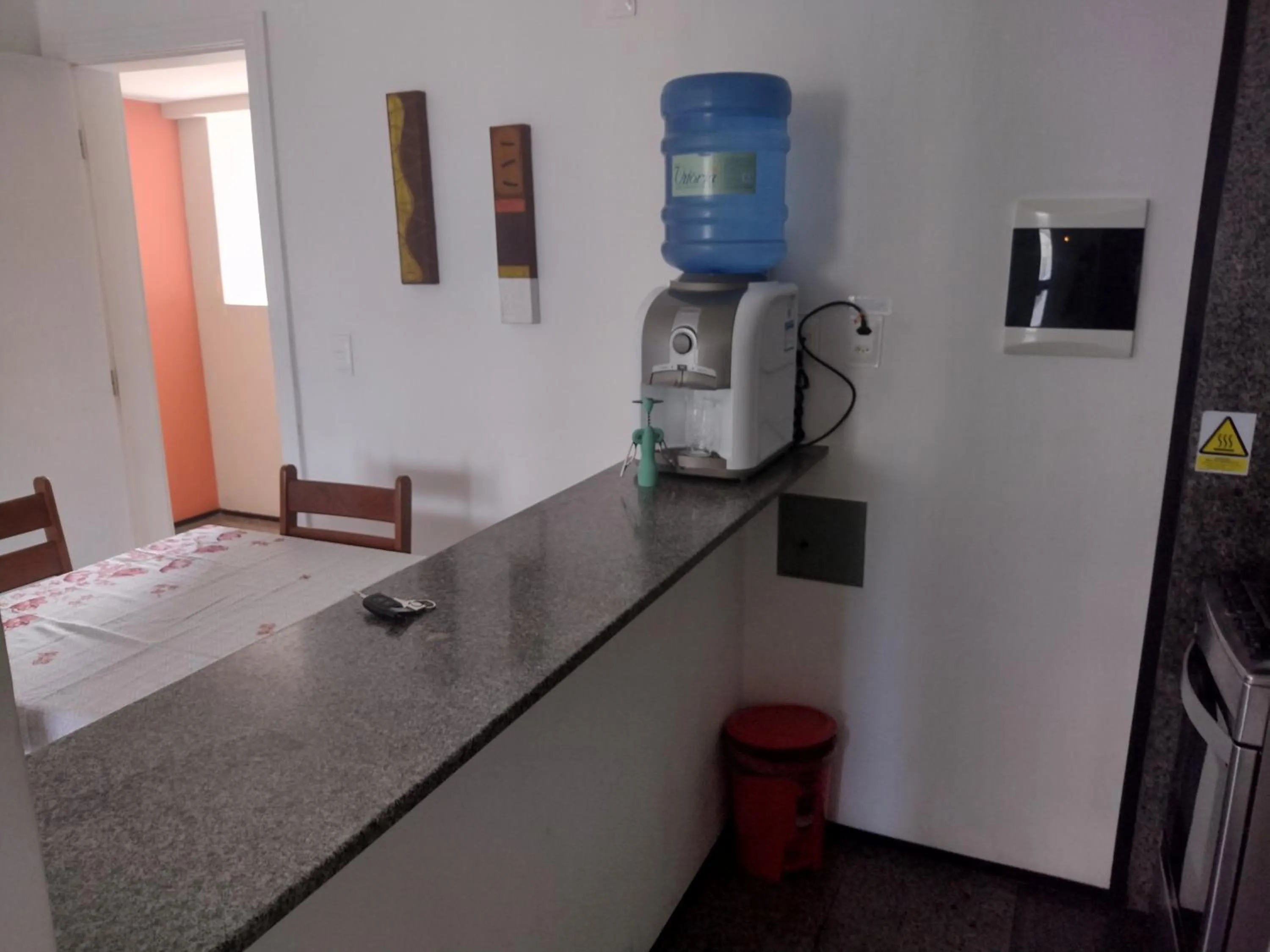 Kitchen or kitchenette in Via Venetto Flat próximo a feirinha da beira-mar Fortaleza