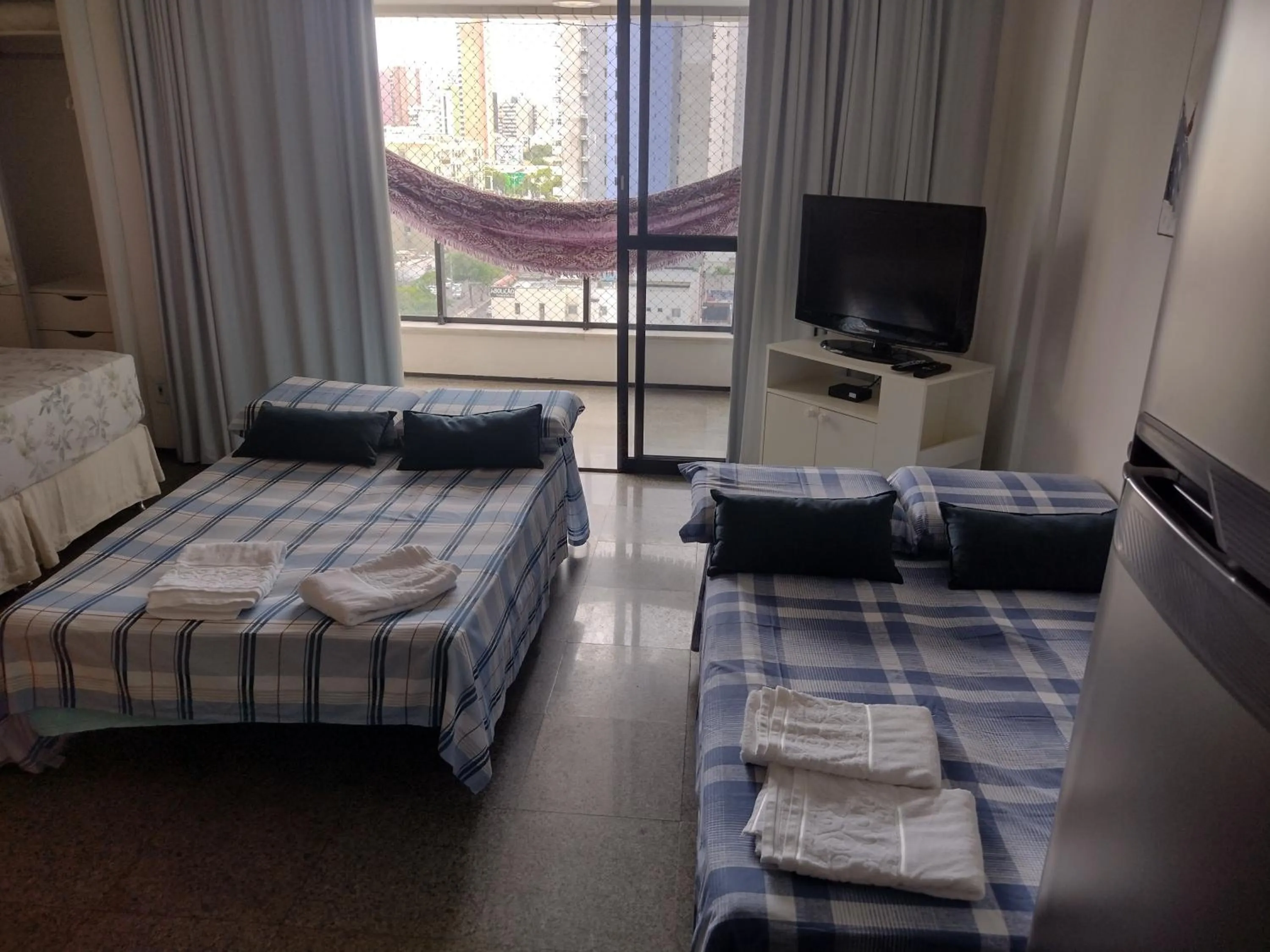 Photo of the whole room, Bed in Via Venetto Flat próximo a feirinha da beira-mar Fortaleza