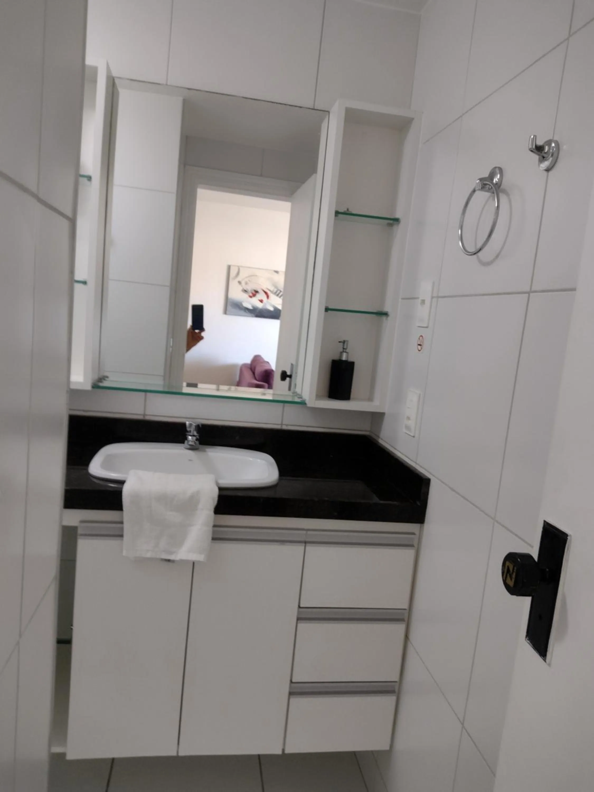 Bathroom in Via Venetto Flat próximo a feirinha da beira-mar Fortaleza