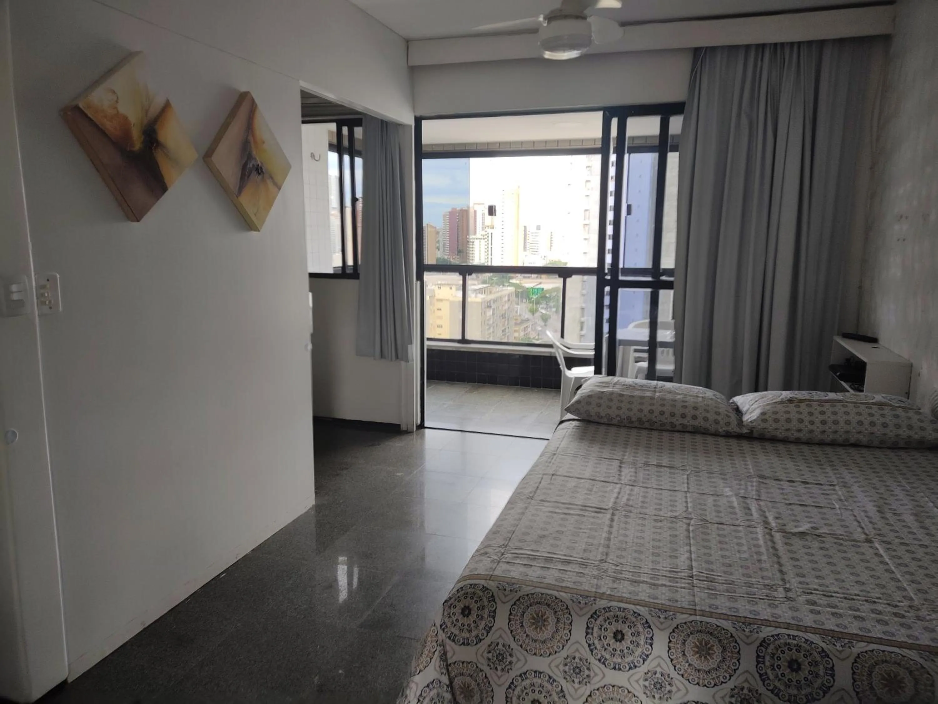 Photo of the whole room, Bed in Via Venetto Flat próximo a feirinha da beira-mar Fortaleza