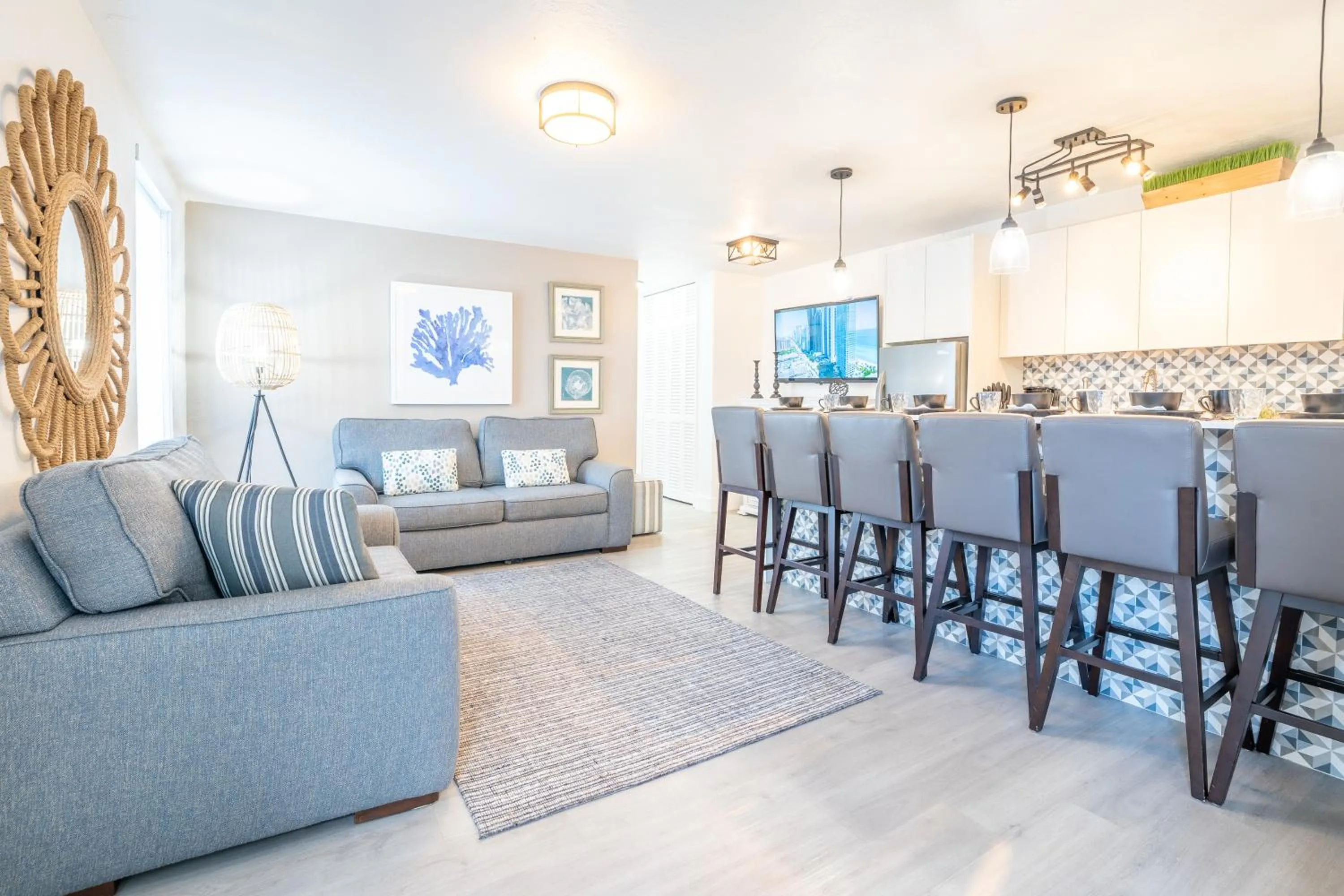 Living room in PRAIA Hotel Boutique & Apartments Miami Beach