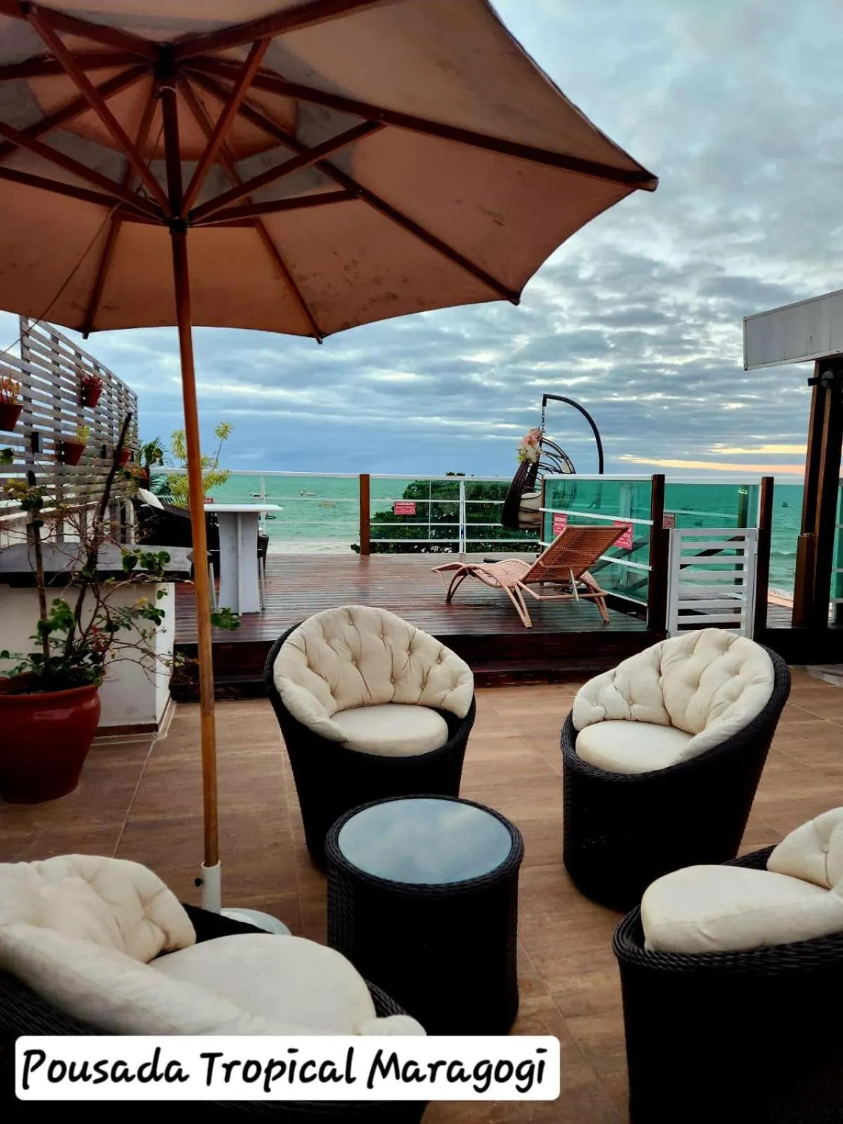 Balcony/Terrace in Pousada Tropical Maragogi