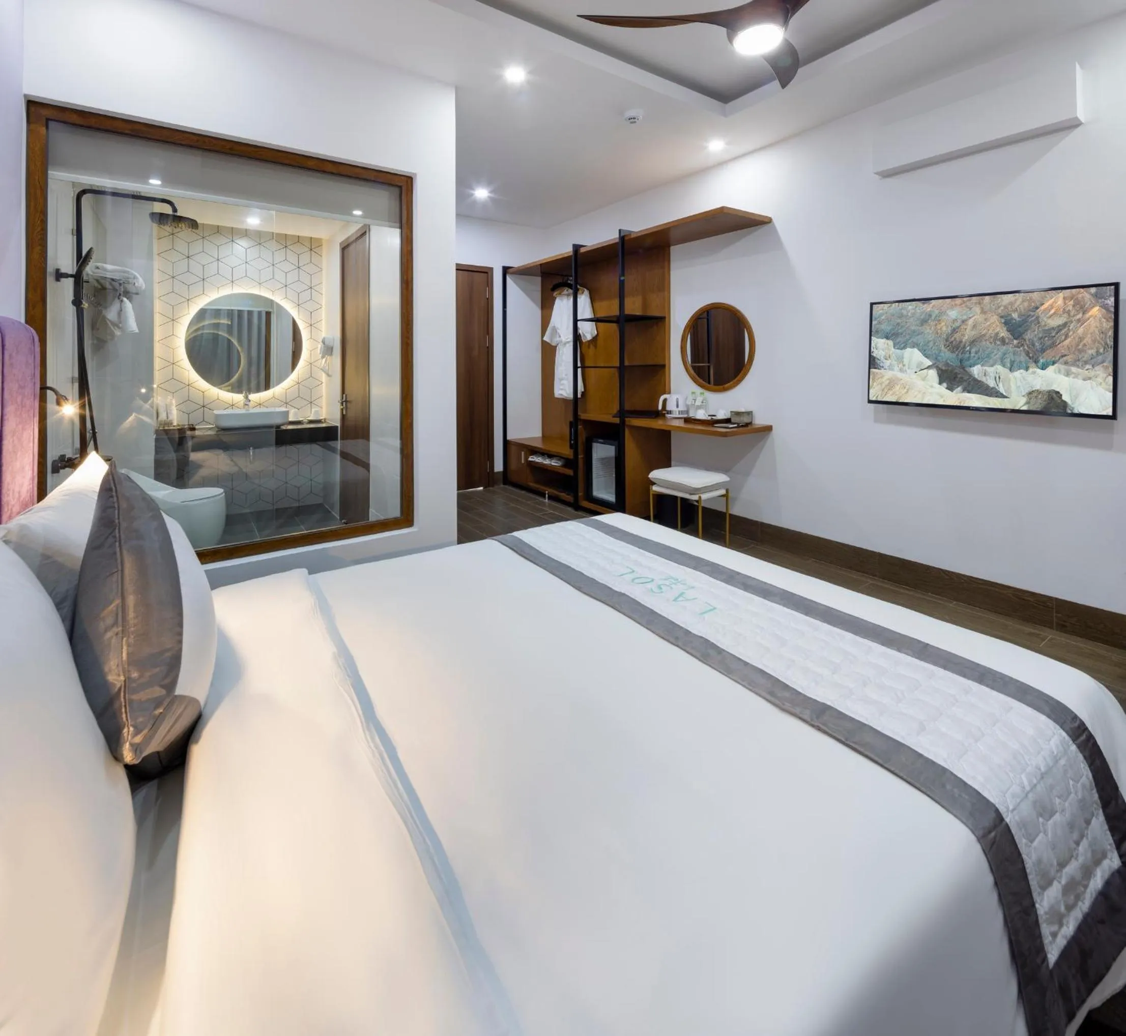 Bed in Lasol Boutique Hotel