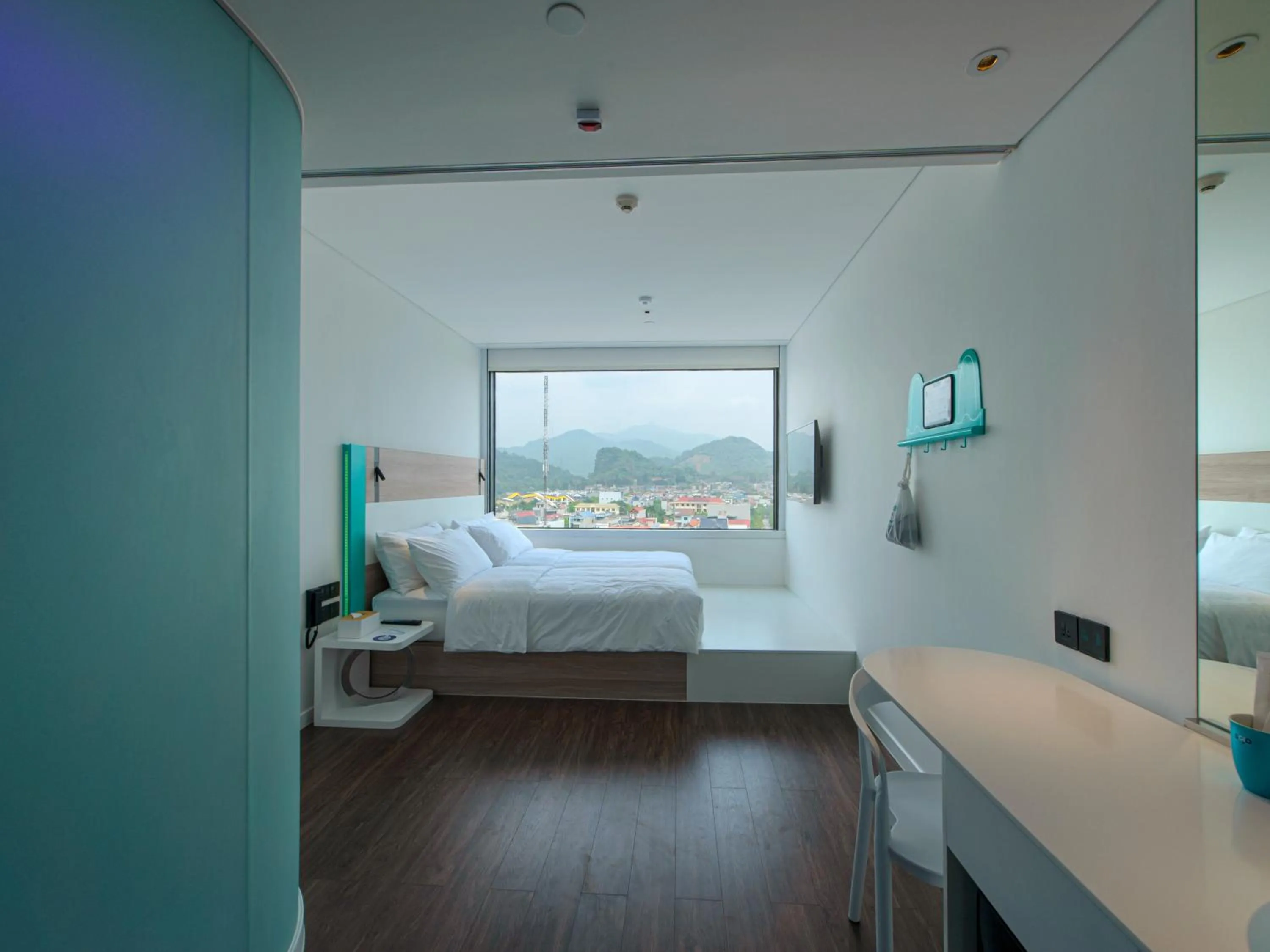 View (from property/room), Bed in SOJO Hotel Hoa Binh