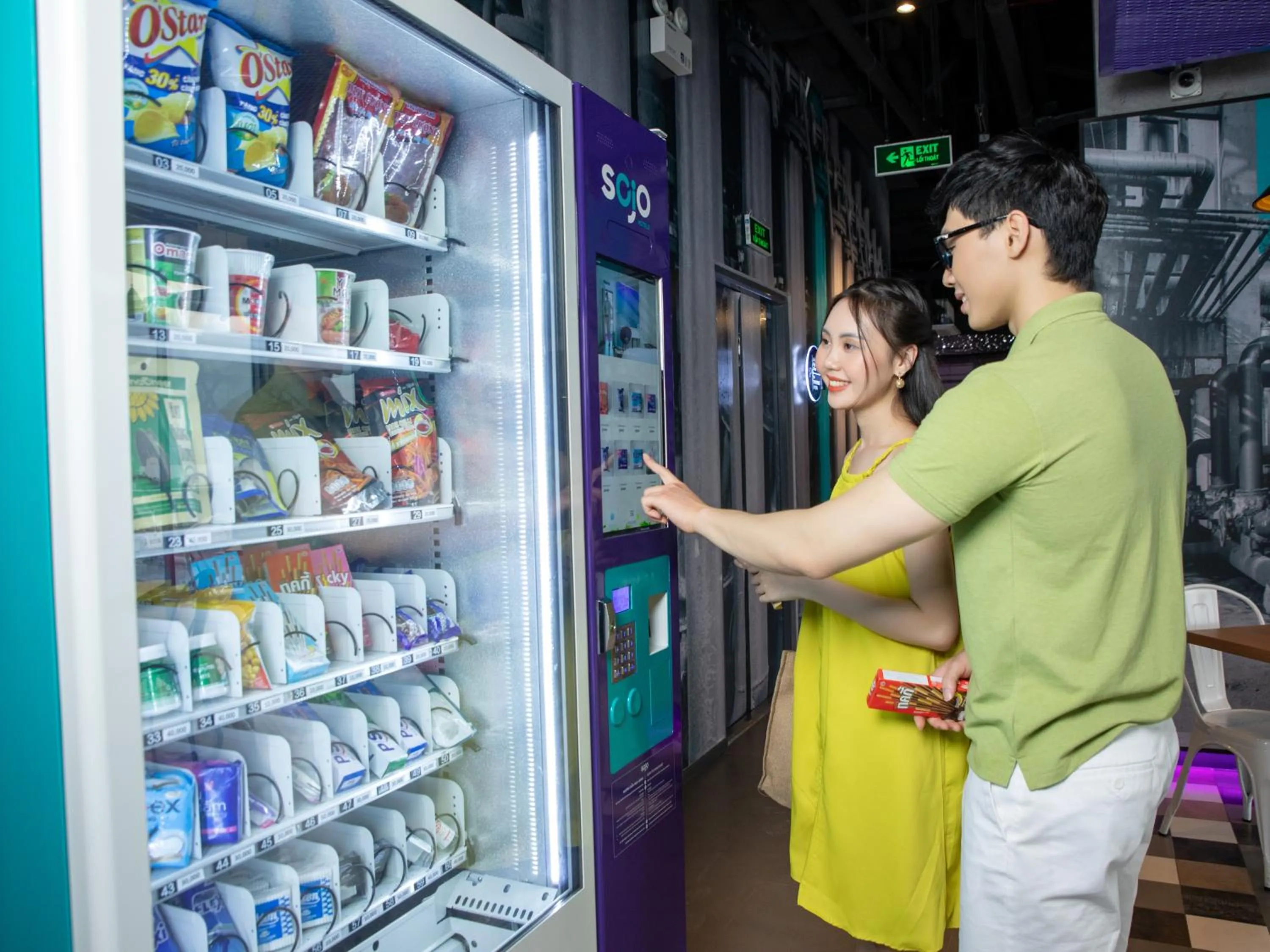 vending machine in SOJO Hotel Hoa Binh