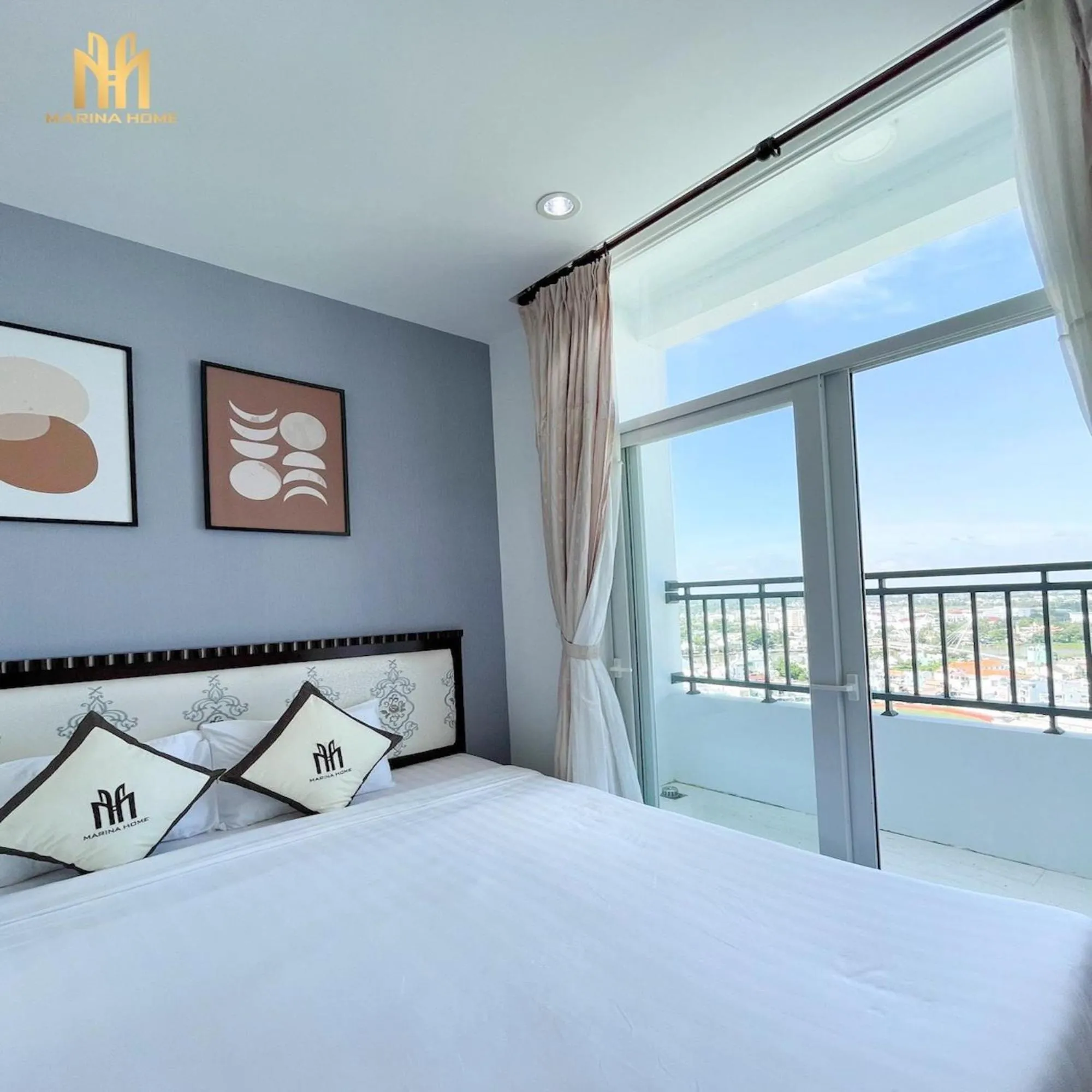 Bedroom, Bed in Căn hộ Khách sạn cao cấp Marina Long Xuyên