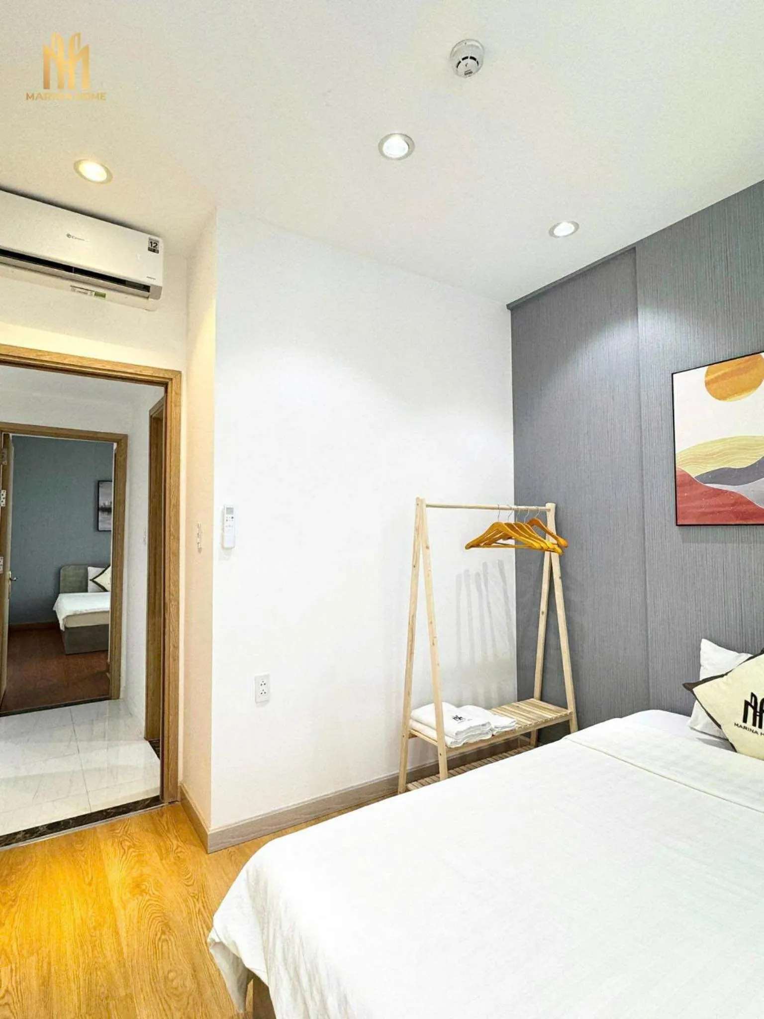Bedroom, Bed in Căn hộ Khách sạn cao cấp Marina Long Xuyên