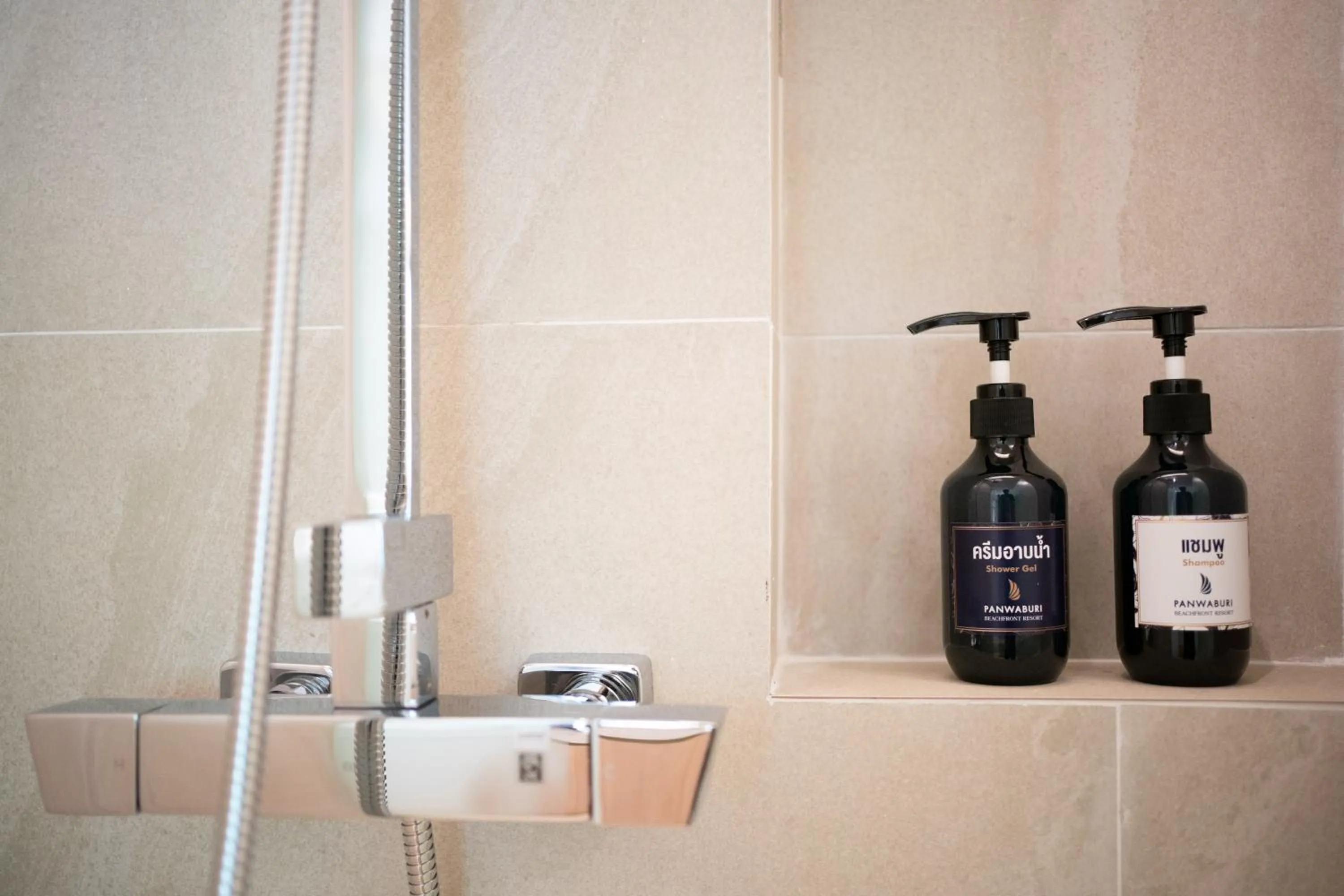 Bathroom in Panwaburi Beachfront Resort - SHA Extra Plus