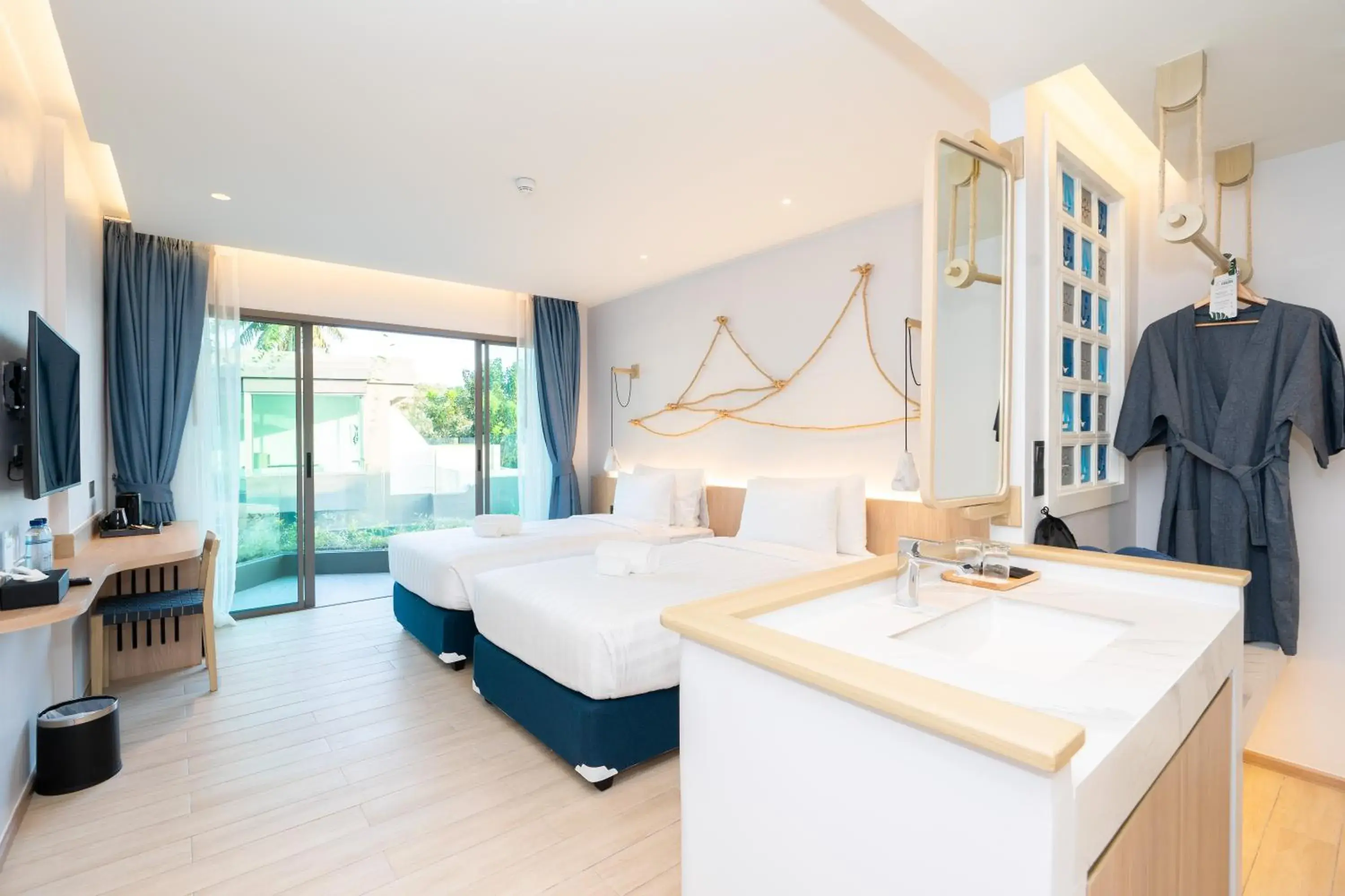 Bed in Panwaburi Beachfront Resort - SHA Extra Plus Bed in Panwaburi Beachfront Resort - SHA Extra Plus