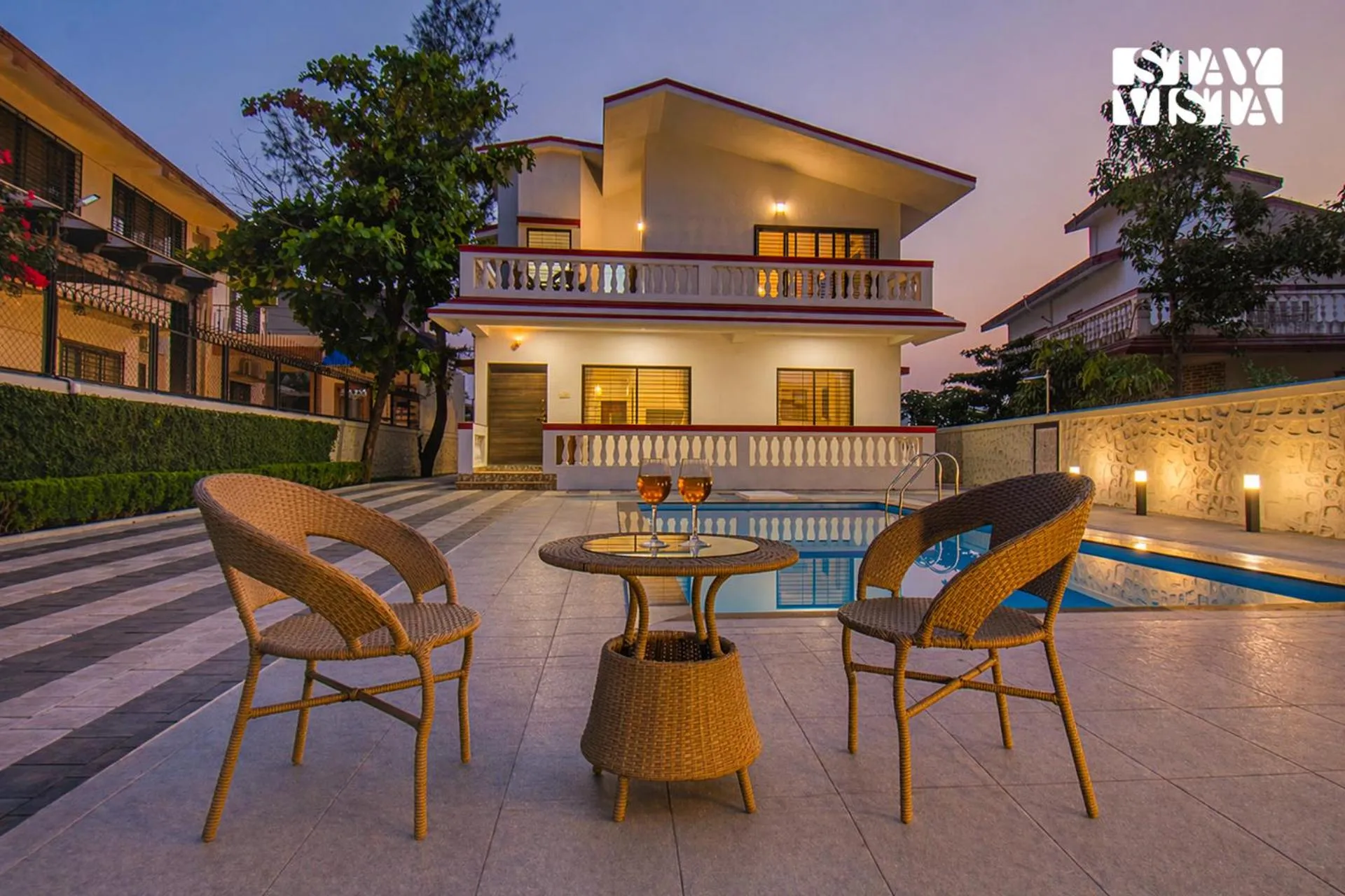 Villa in StayVista's Brookvale Cottage - Dive into tranquility with pool view and gazebo
