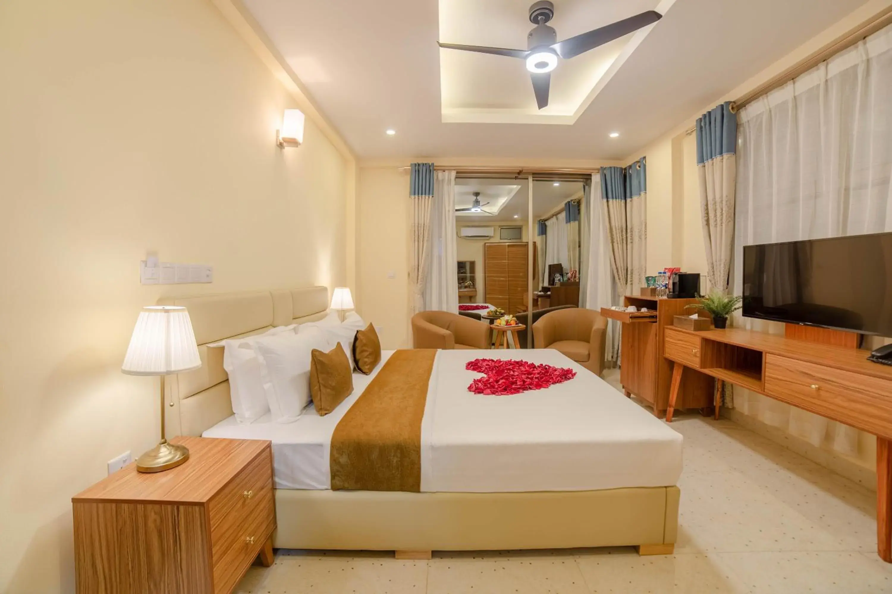 Deluxe King Room with Sea View & Balcony (Free Return Airport Transfer) in Amber Beach Hotel at Hulhumale Deluxe King Room with Sea View & Balcony (Free Return Airport Transfer) in Amber Beach Hotel at Hulhumale