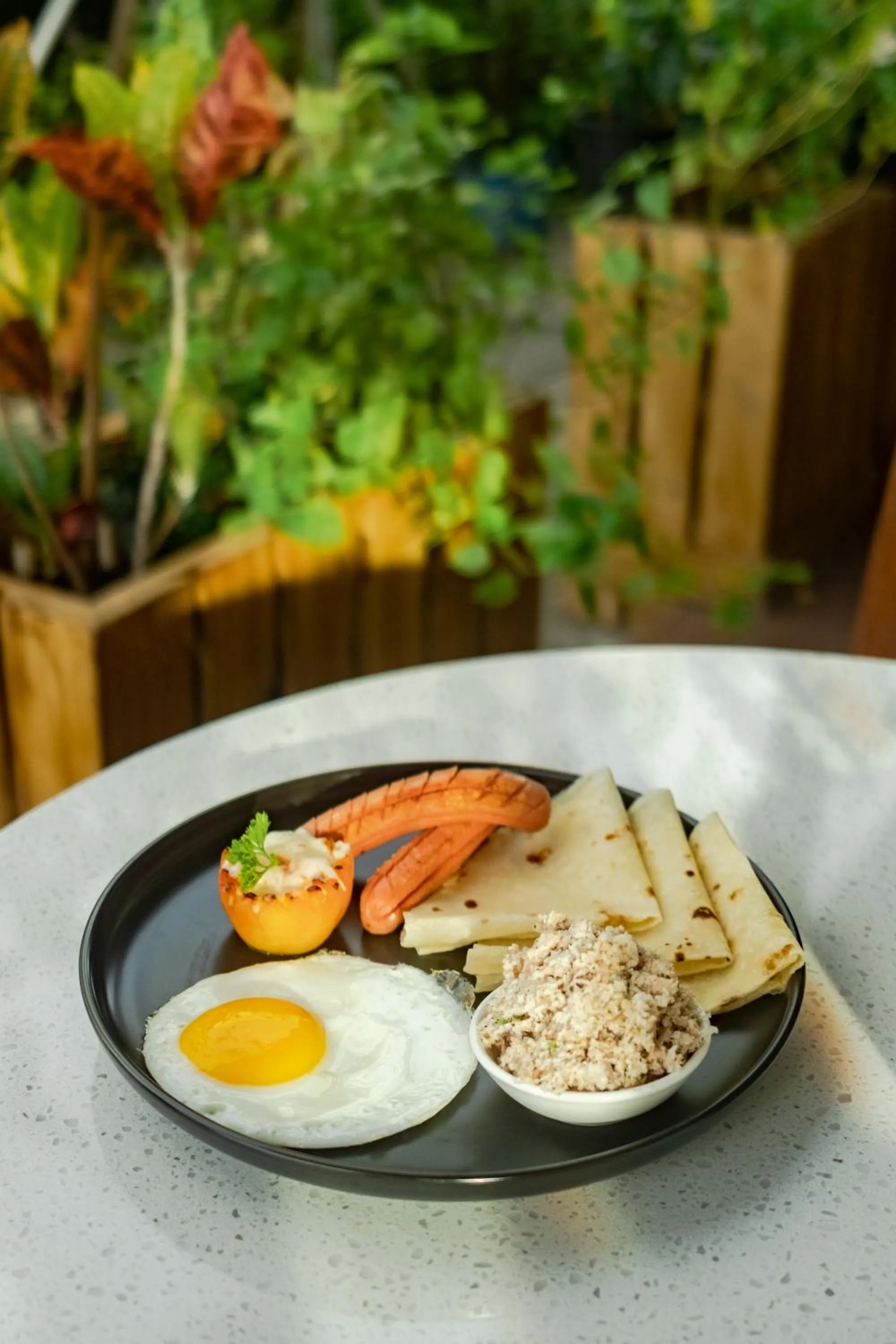 Buffet breakfast in Amber Beach Hotel