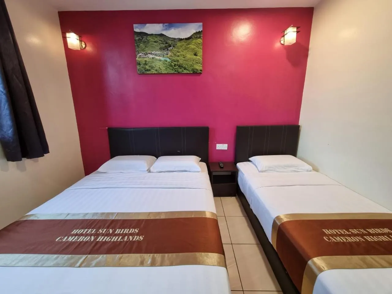 Bed in Hotel Sun Birds