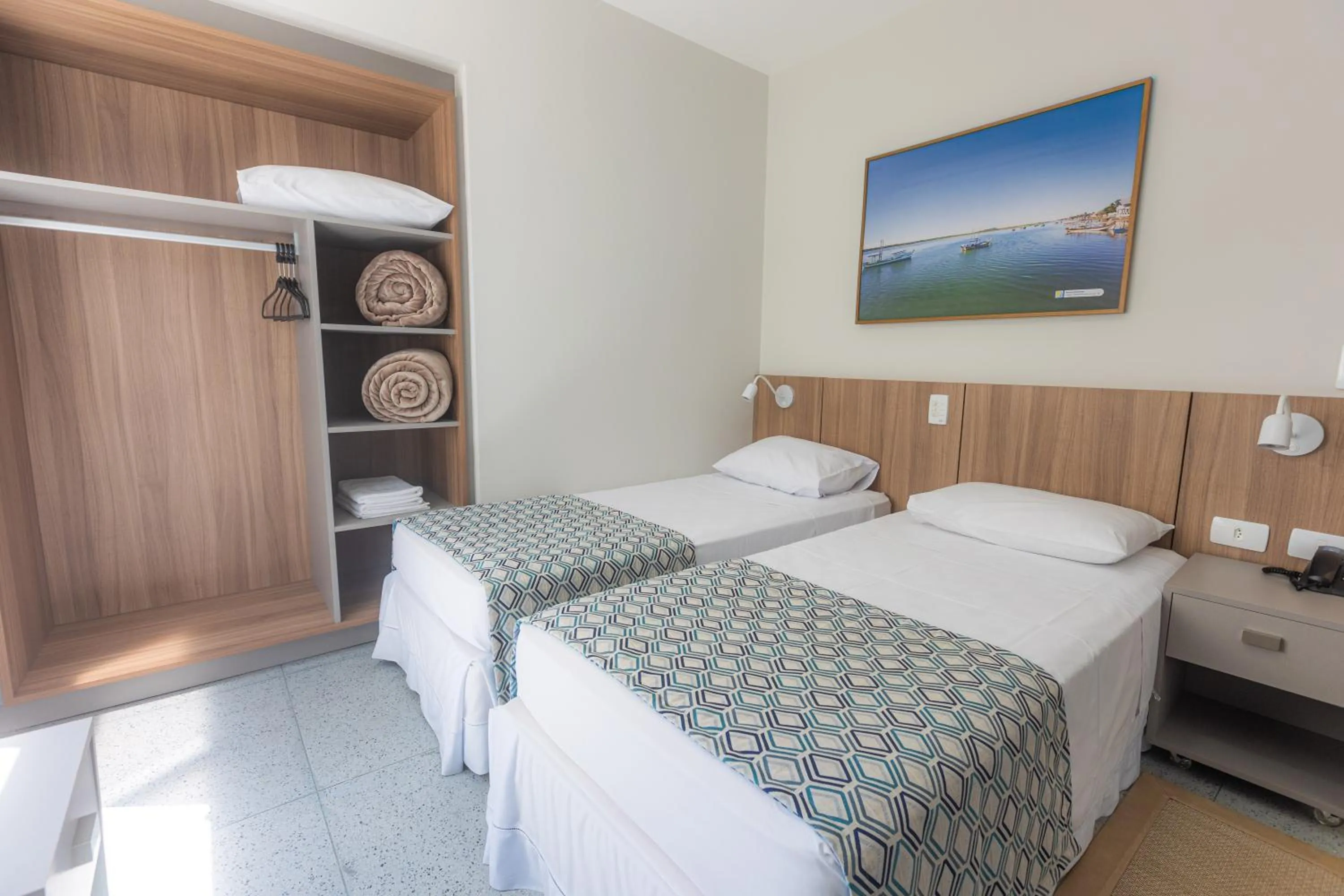 Bed in Hotel Bandeirantes da Barra