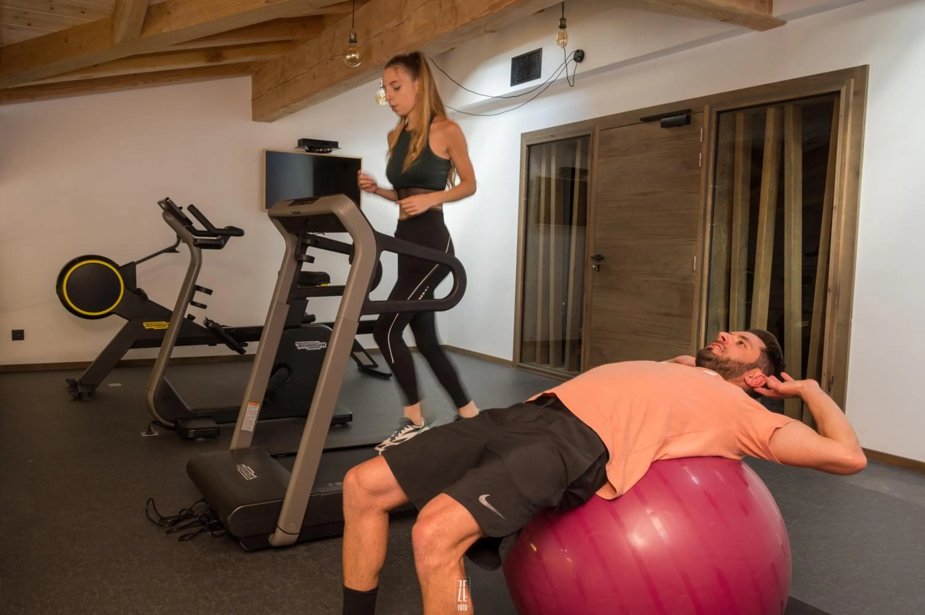 Fitness centre/facilities in Chalet Hôtel & Spa Le Collet