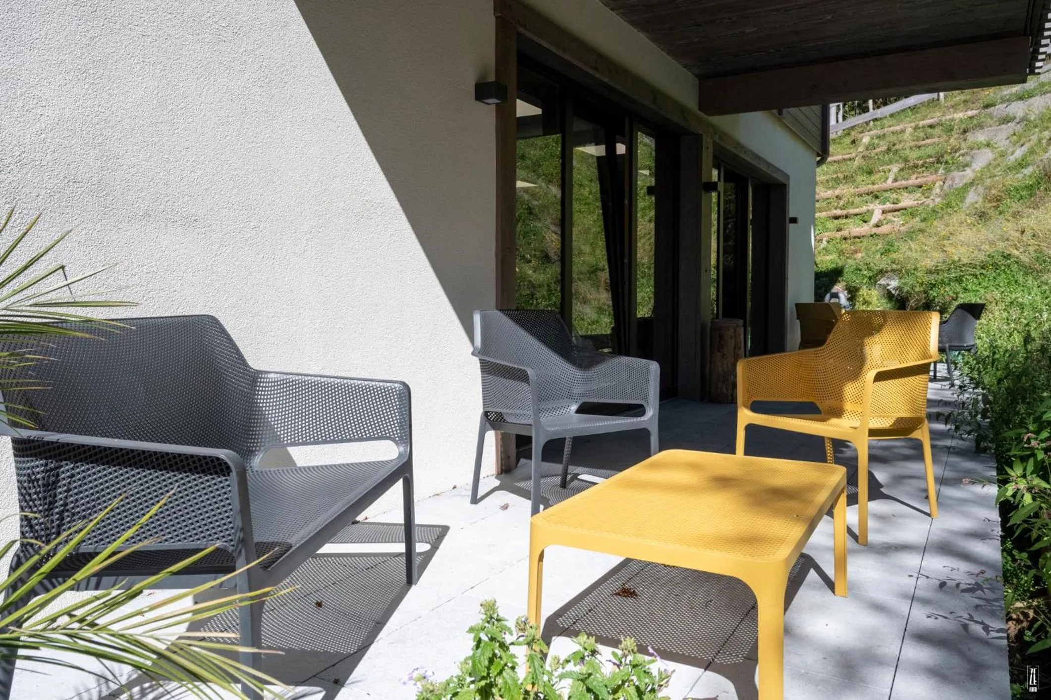 Patio in Chalet Hôtel & Spa Le Collet