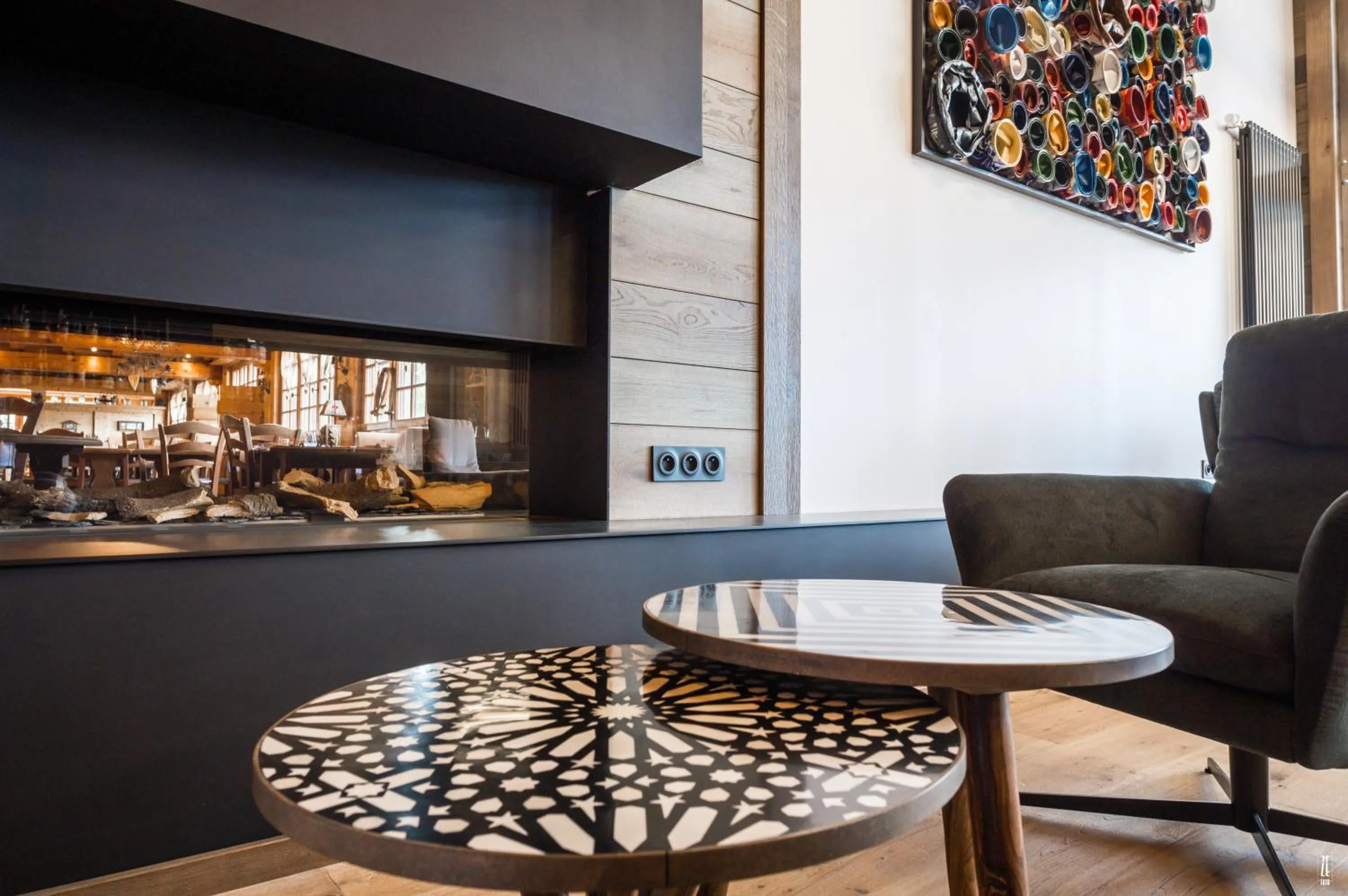 Lounge or bar in Chalet Hôtel & Spa Le Collet