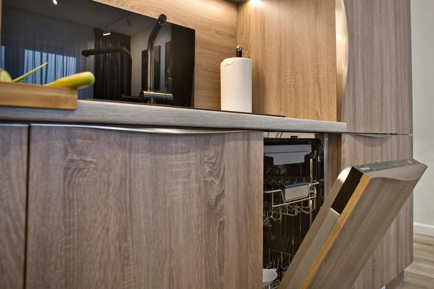Kitchen or kitchenette in Goclaw P&O Serviced Apartments