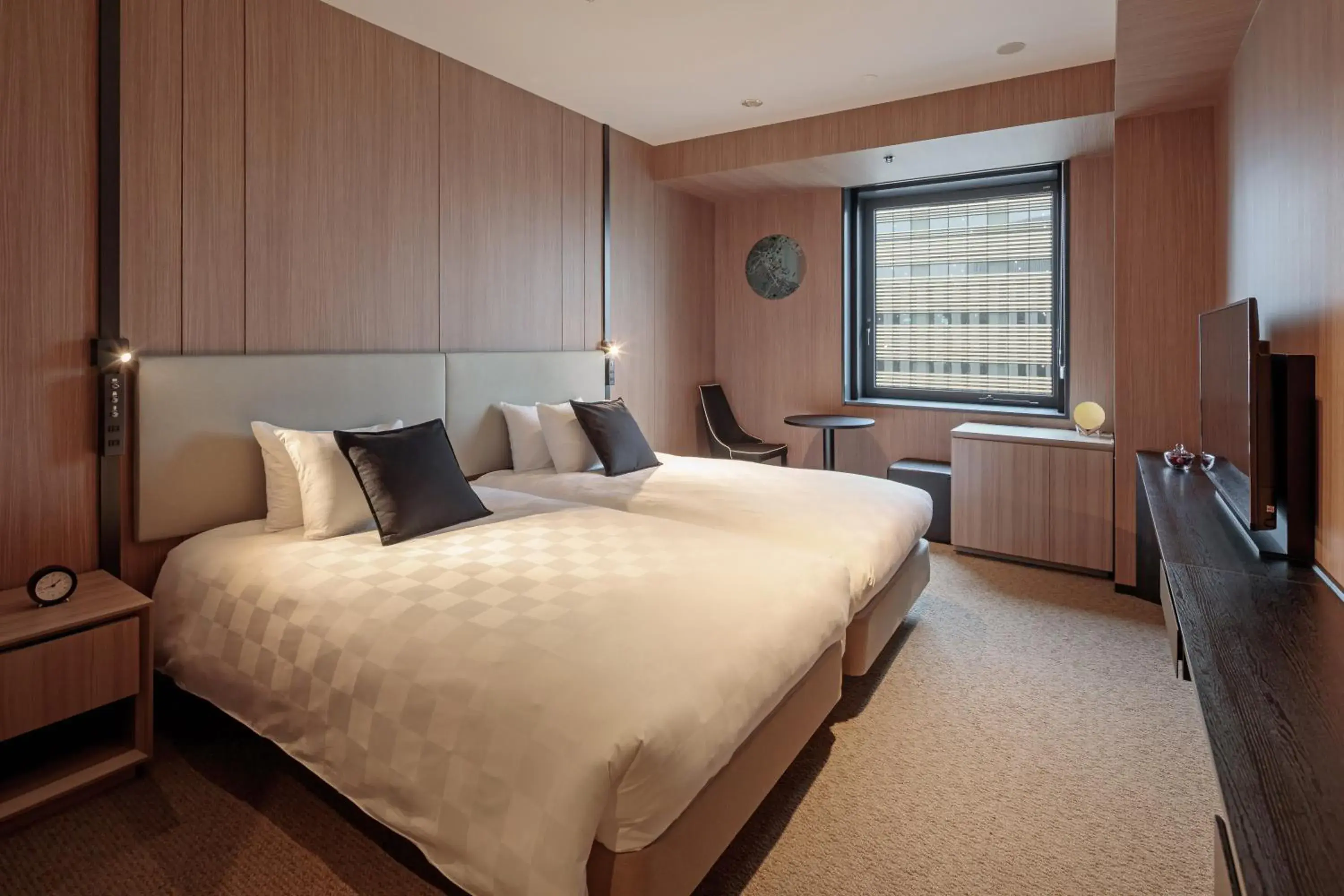 Bed in Yokohama Tokyu REI Hotel Bed in Yokohama Tokyu REI Hotel