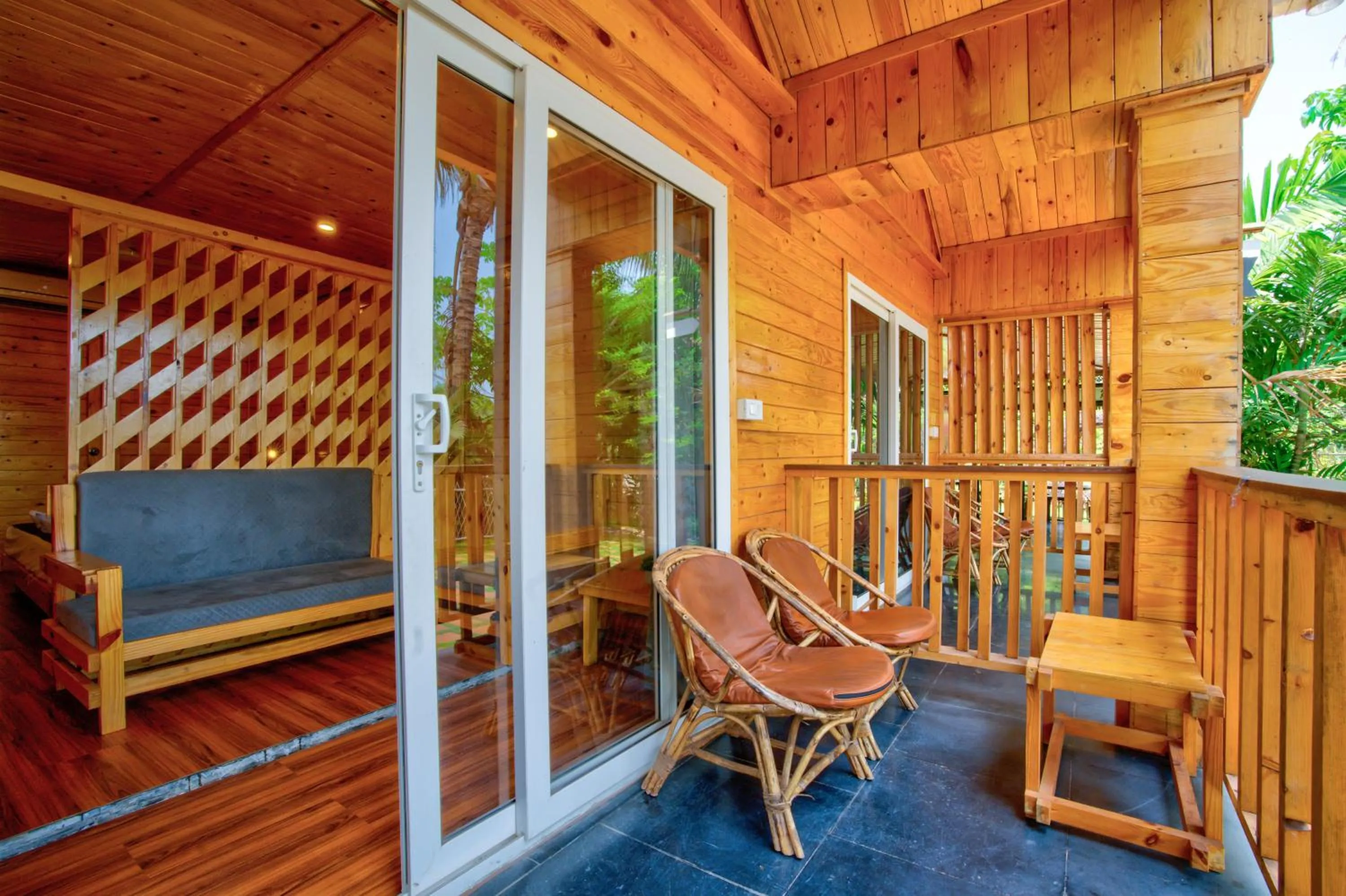 Patio in The Lazy Cabanas