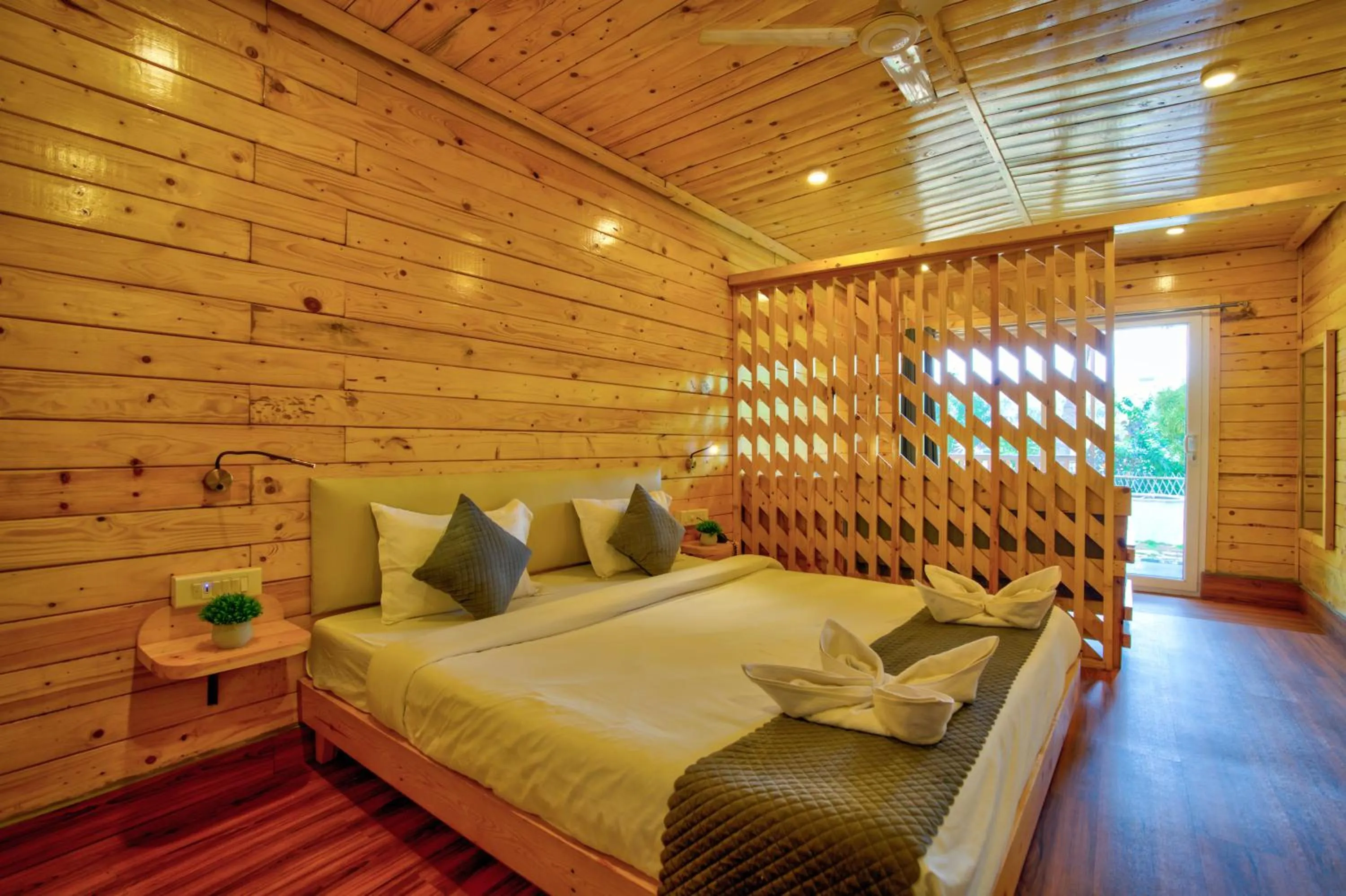 Bed in The Lazy Cabanas