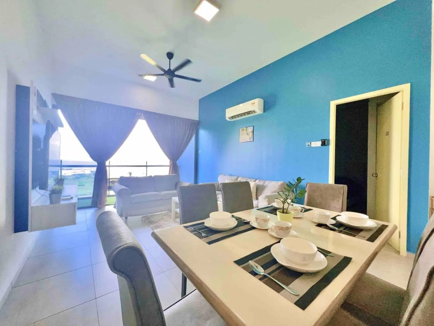 Dining area in Atlantis Residences Melaka