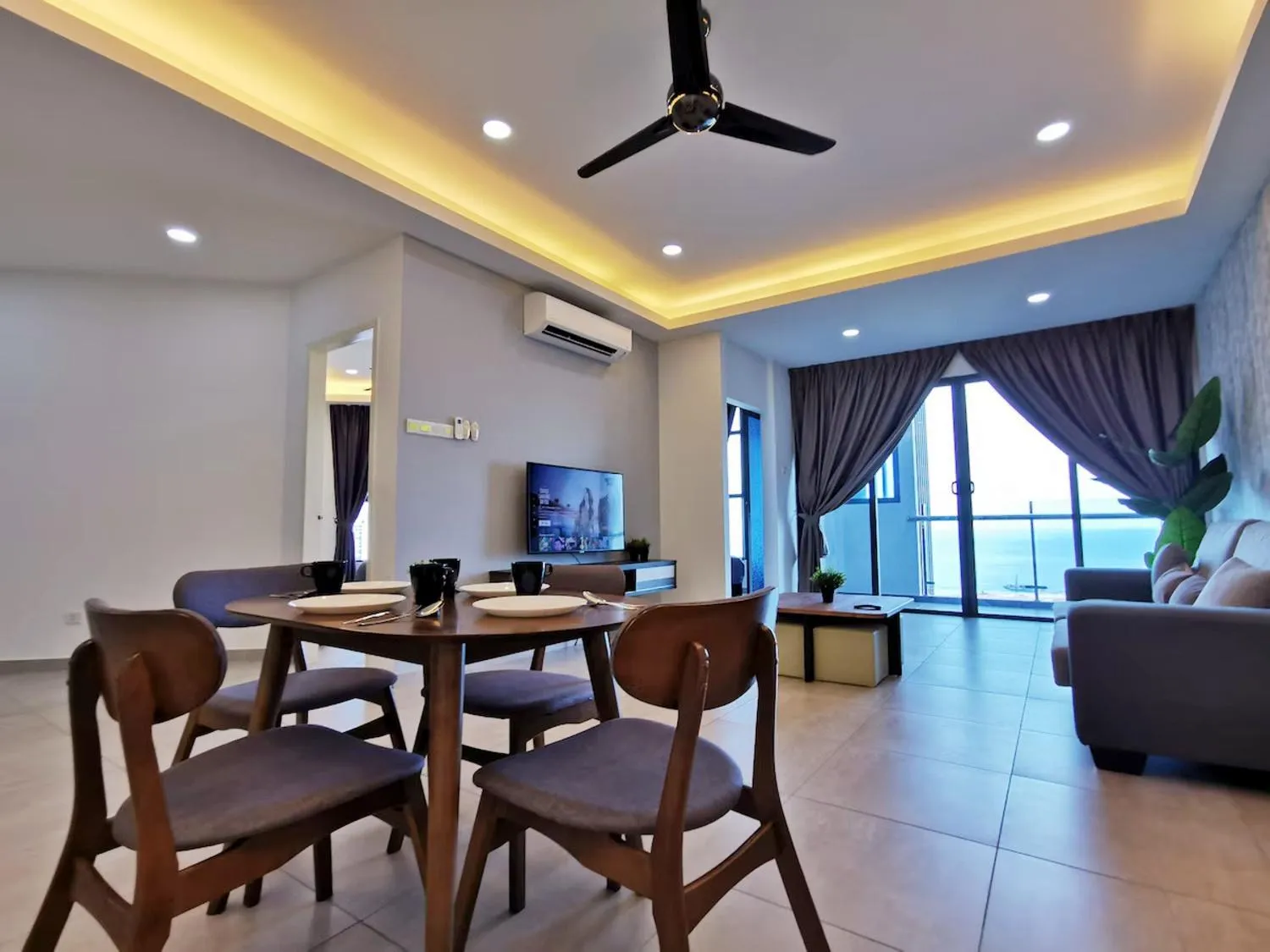 Dining area in Atlantis Residences Melaka