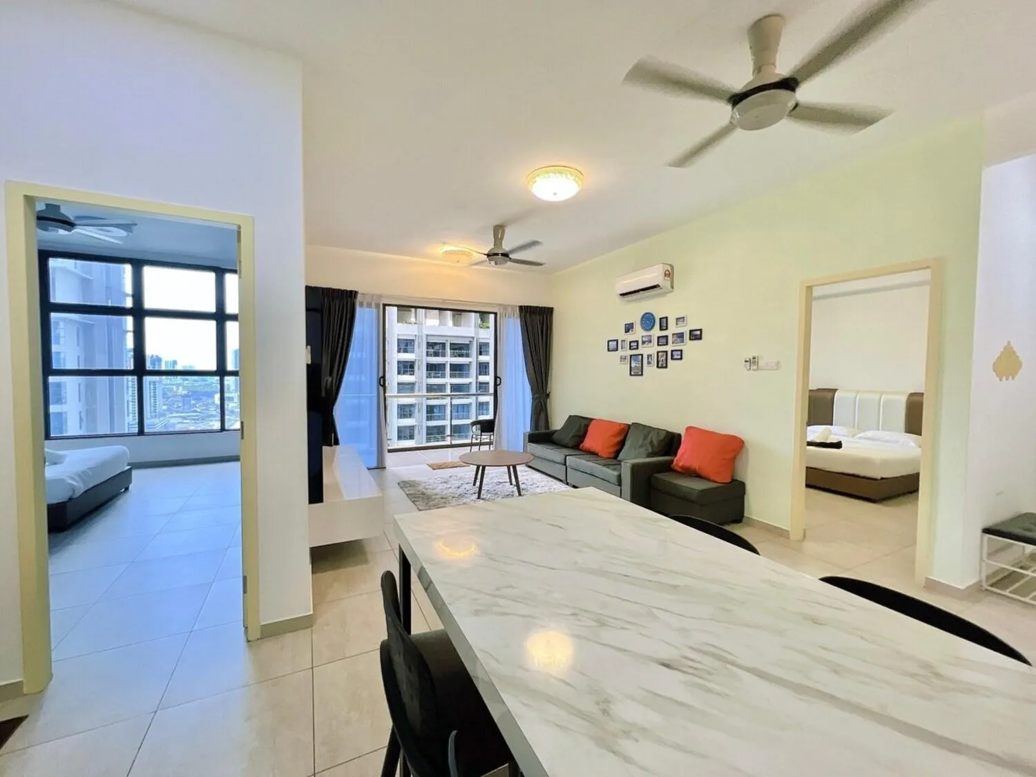 Dining area, Bed in Atlantis Residences Melaka