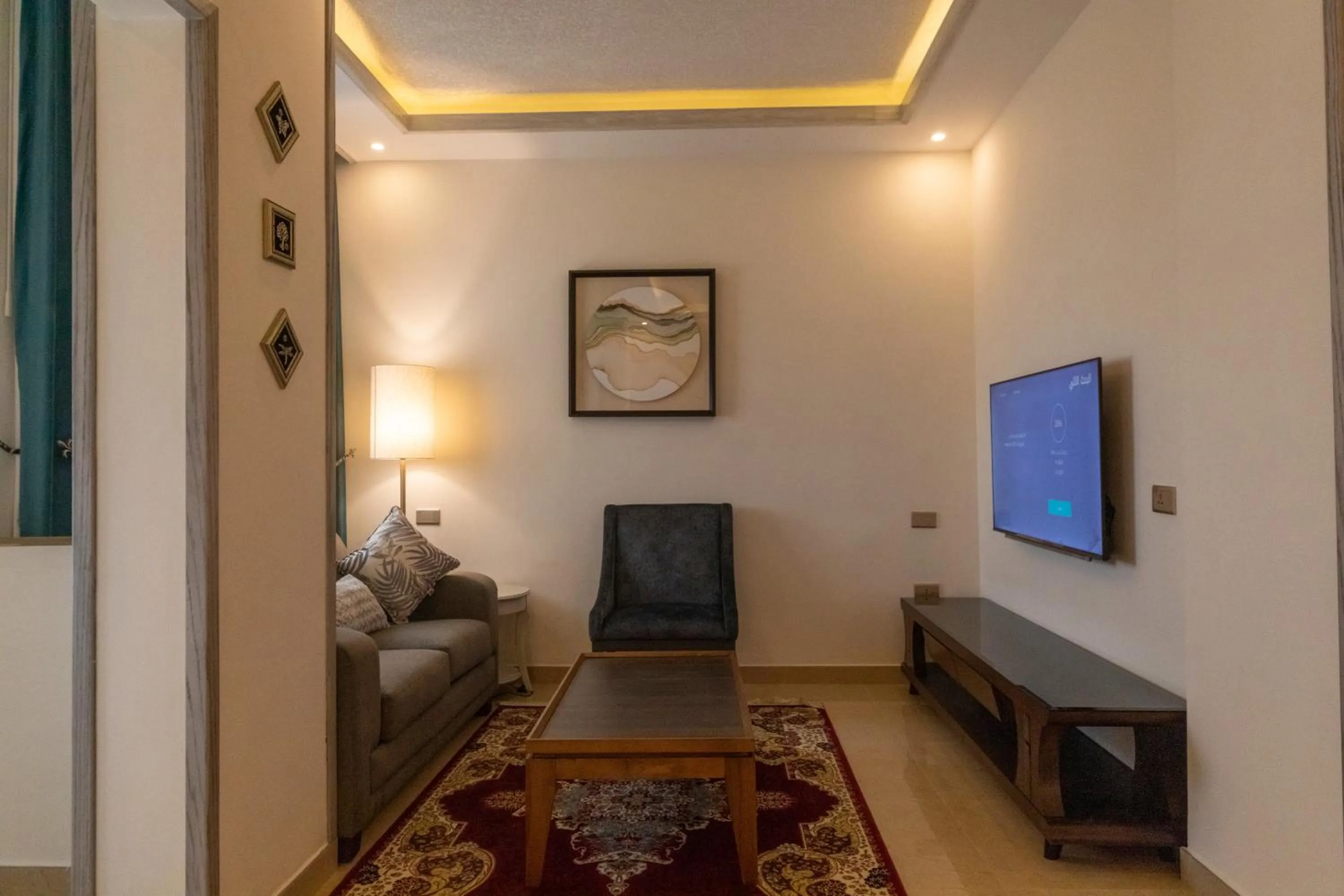 Seating area in Petra Canyon Hotel