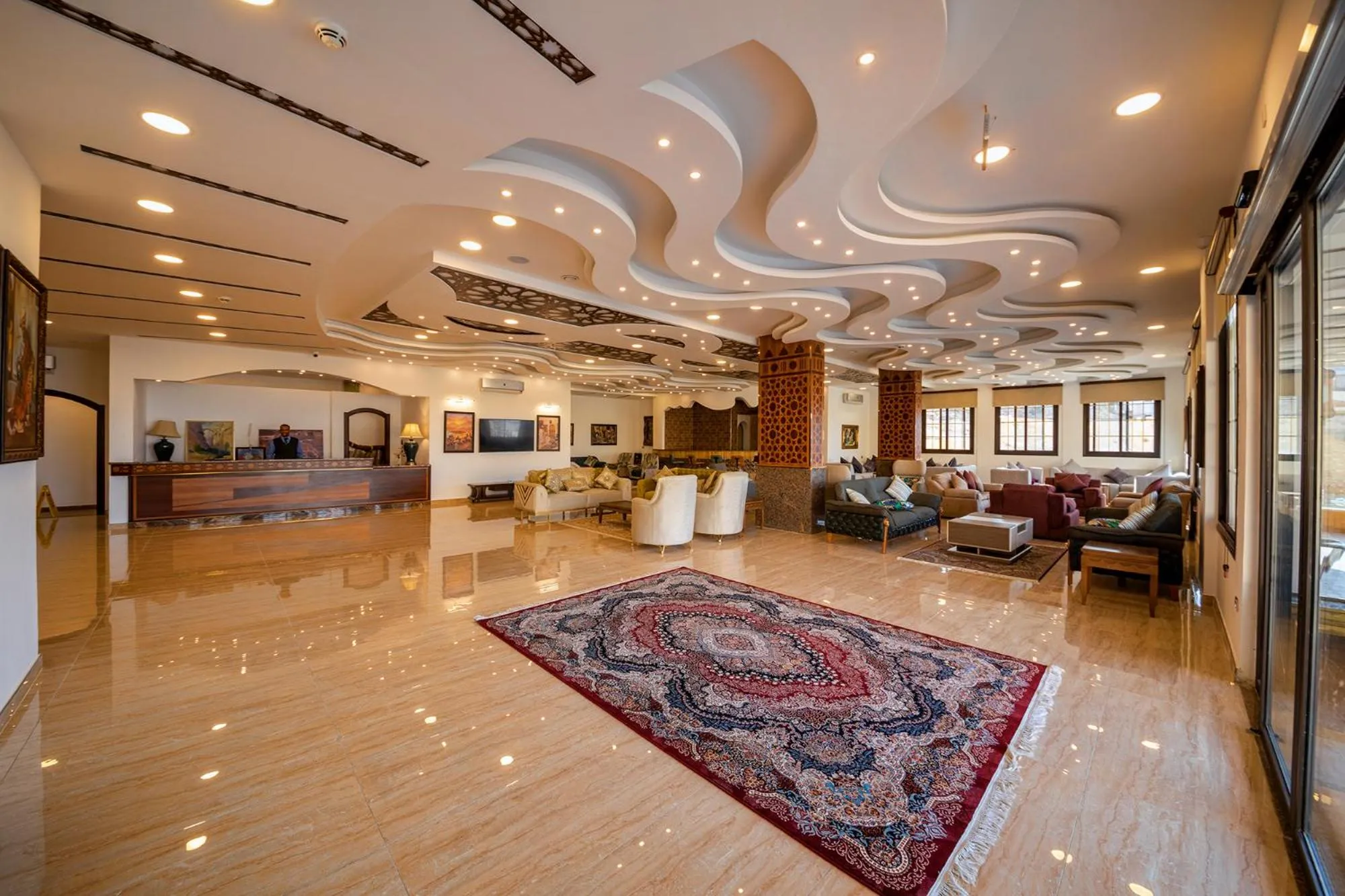 Lobby or reception in Petra Canyon Hotel