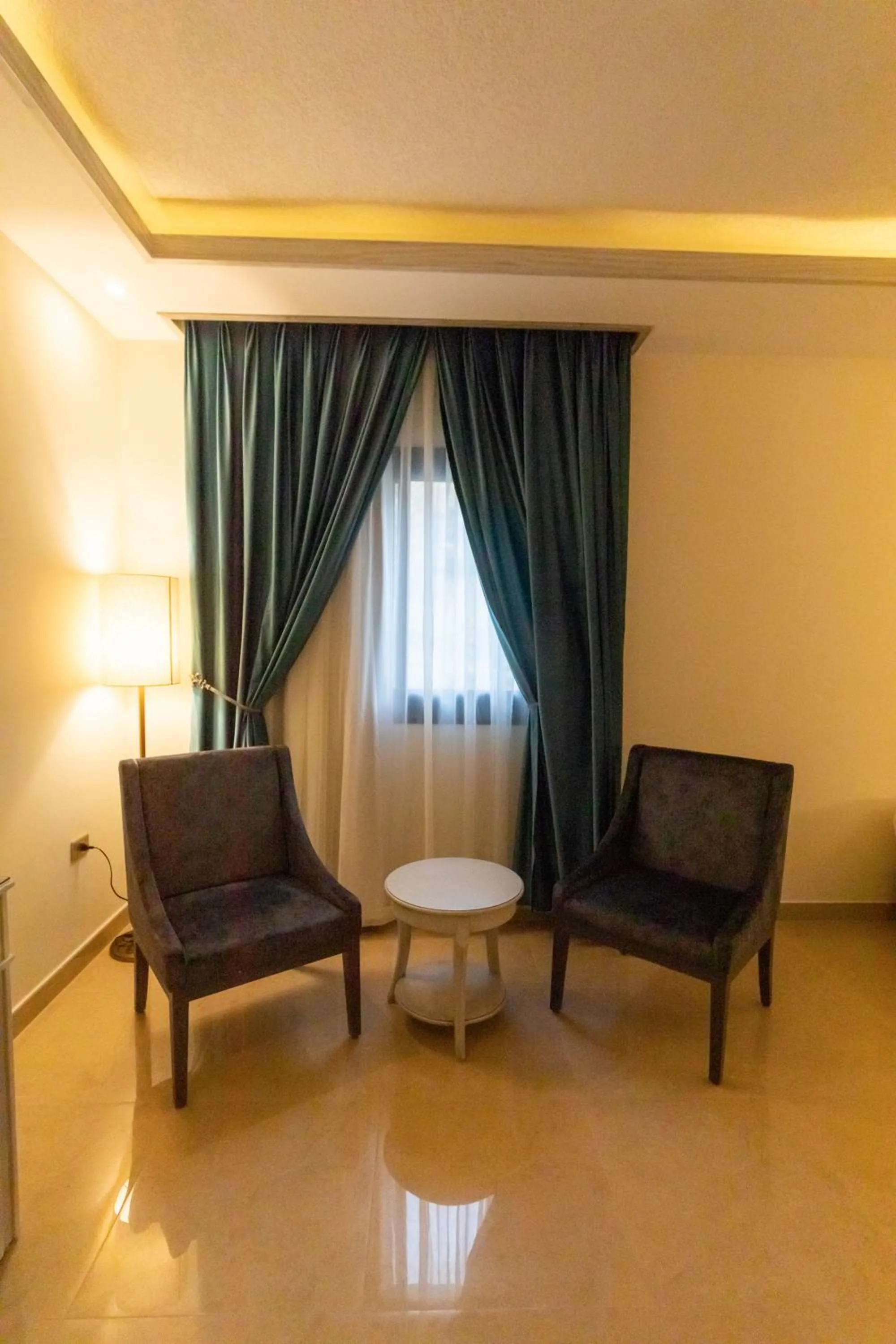 Seating area in Petra Canyon Hotel