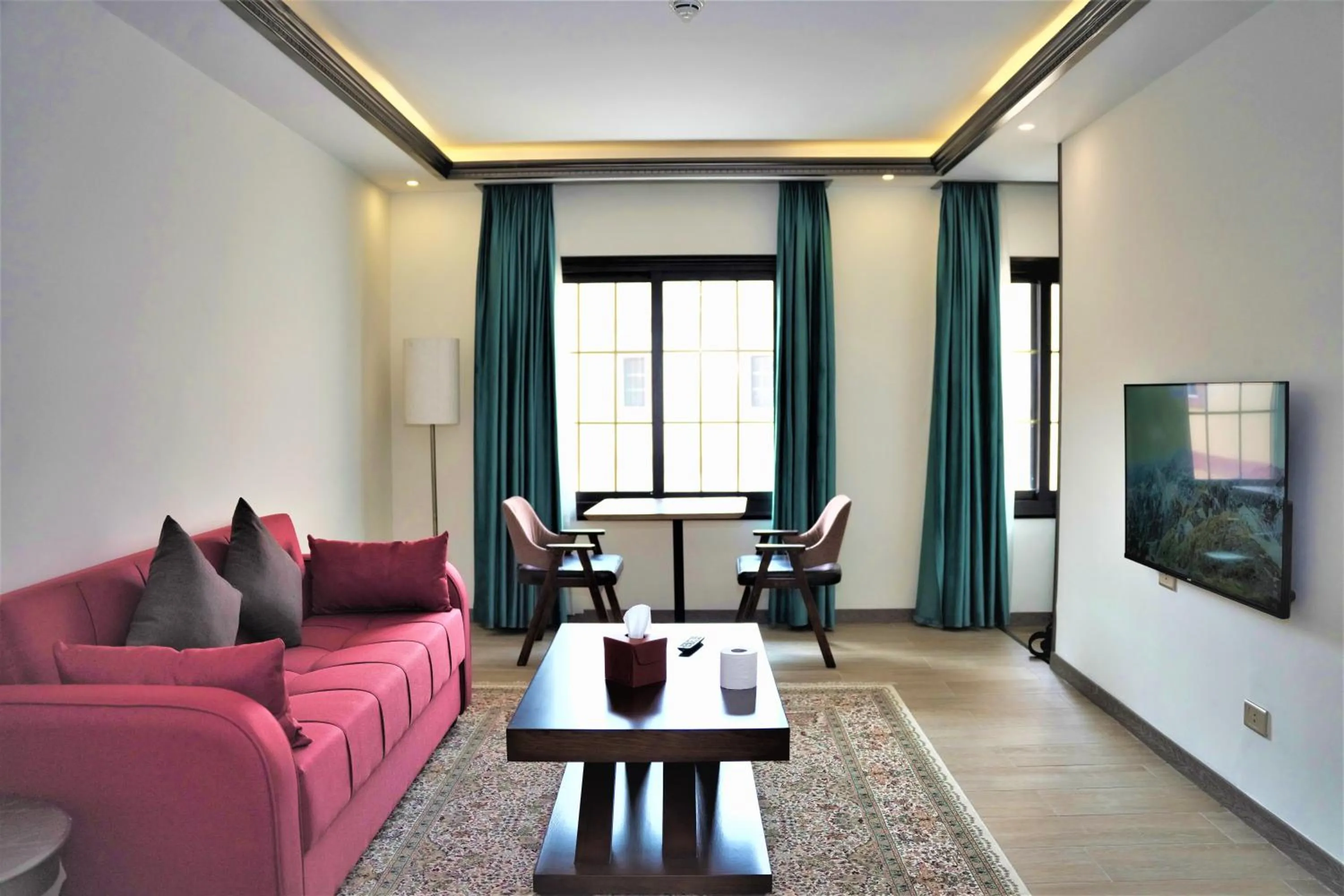 Living room in Petra Canyon Hotel