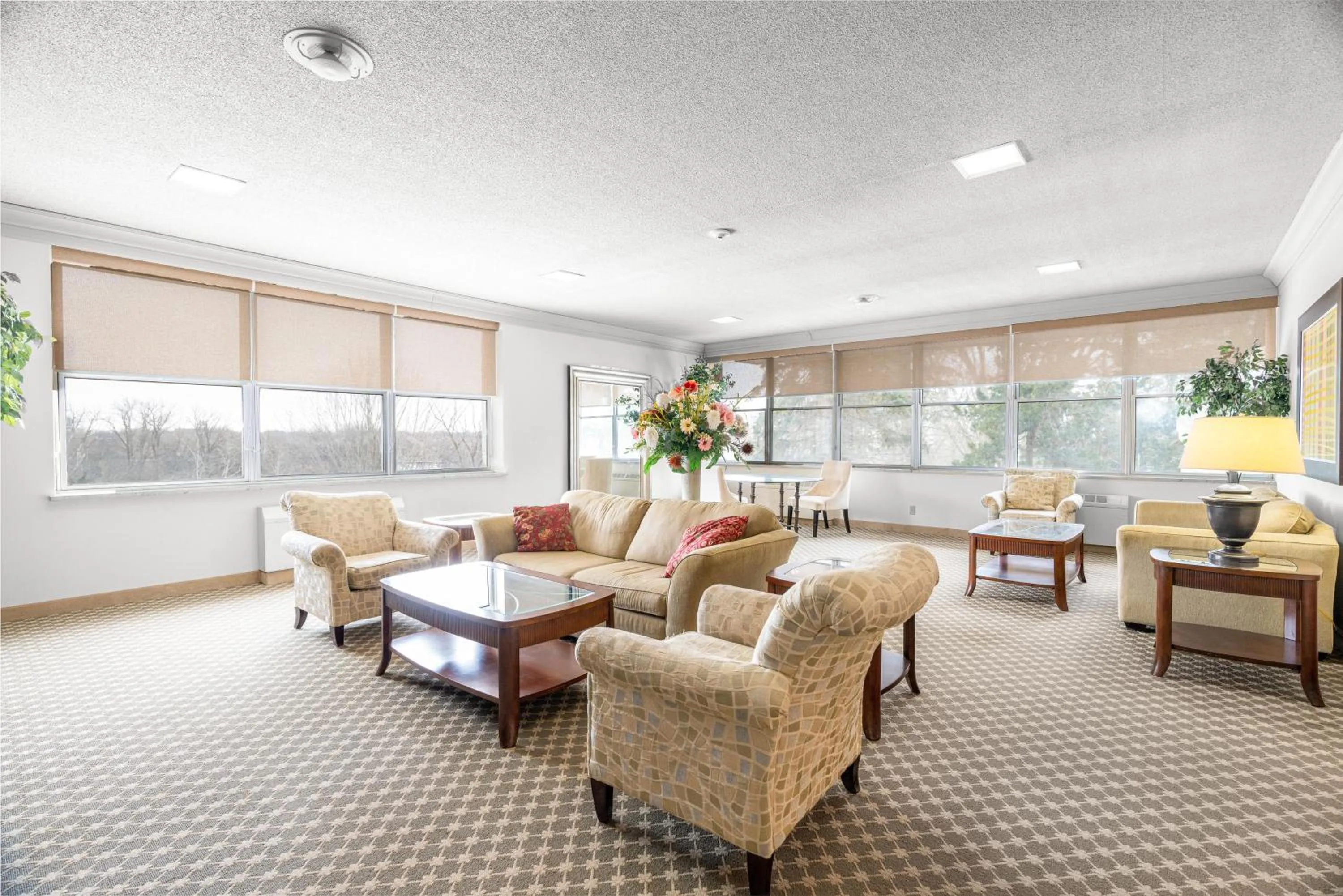 Communal lounge/ TV room in Guest House on the Mount