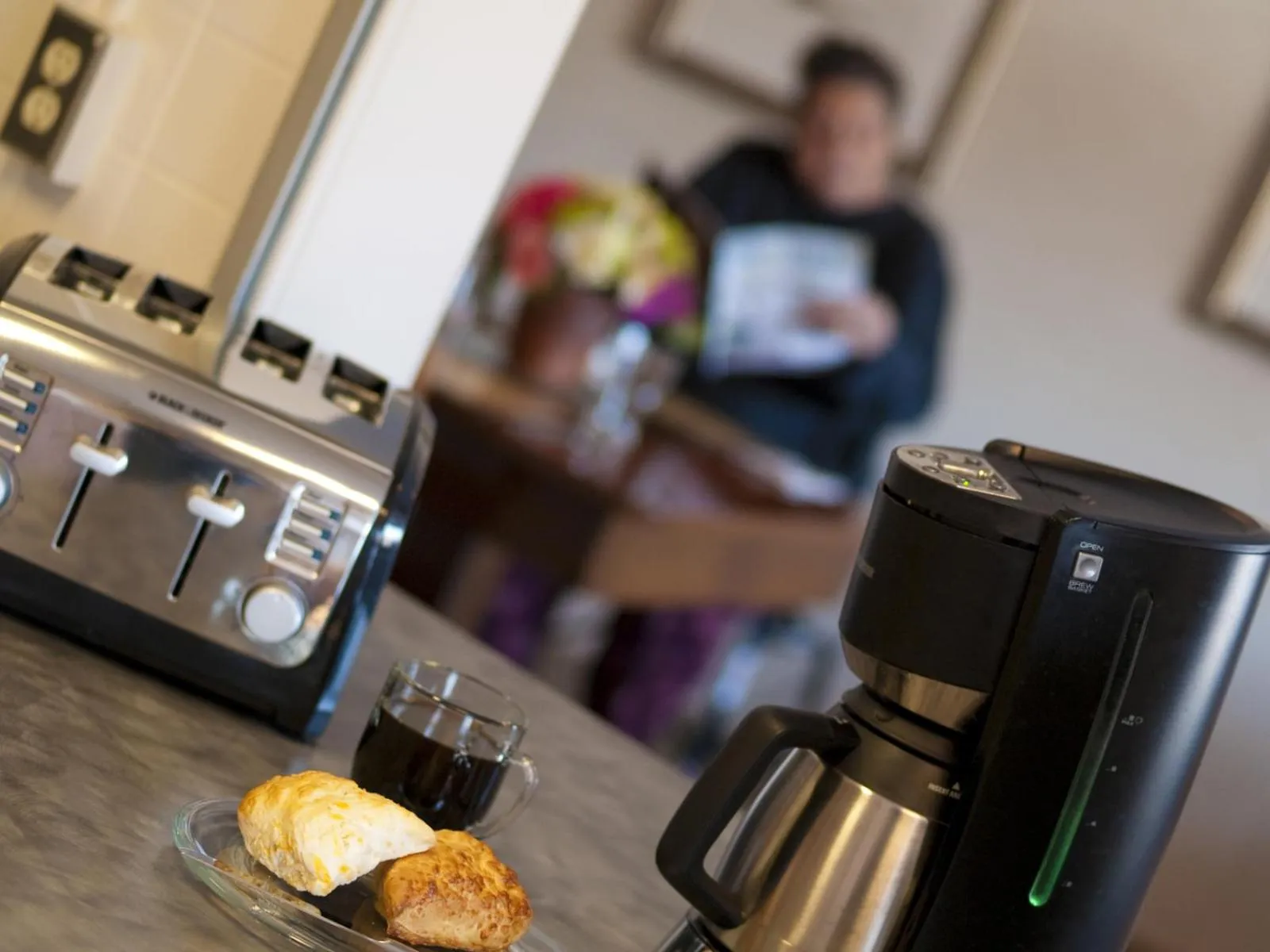 Coffee/tea facilities in Guest House on the Mount