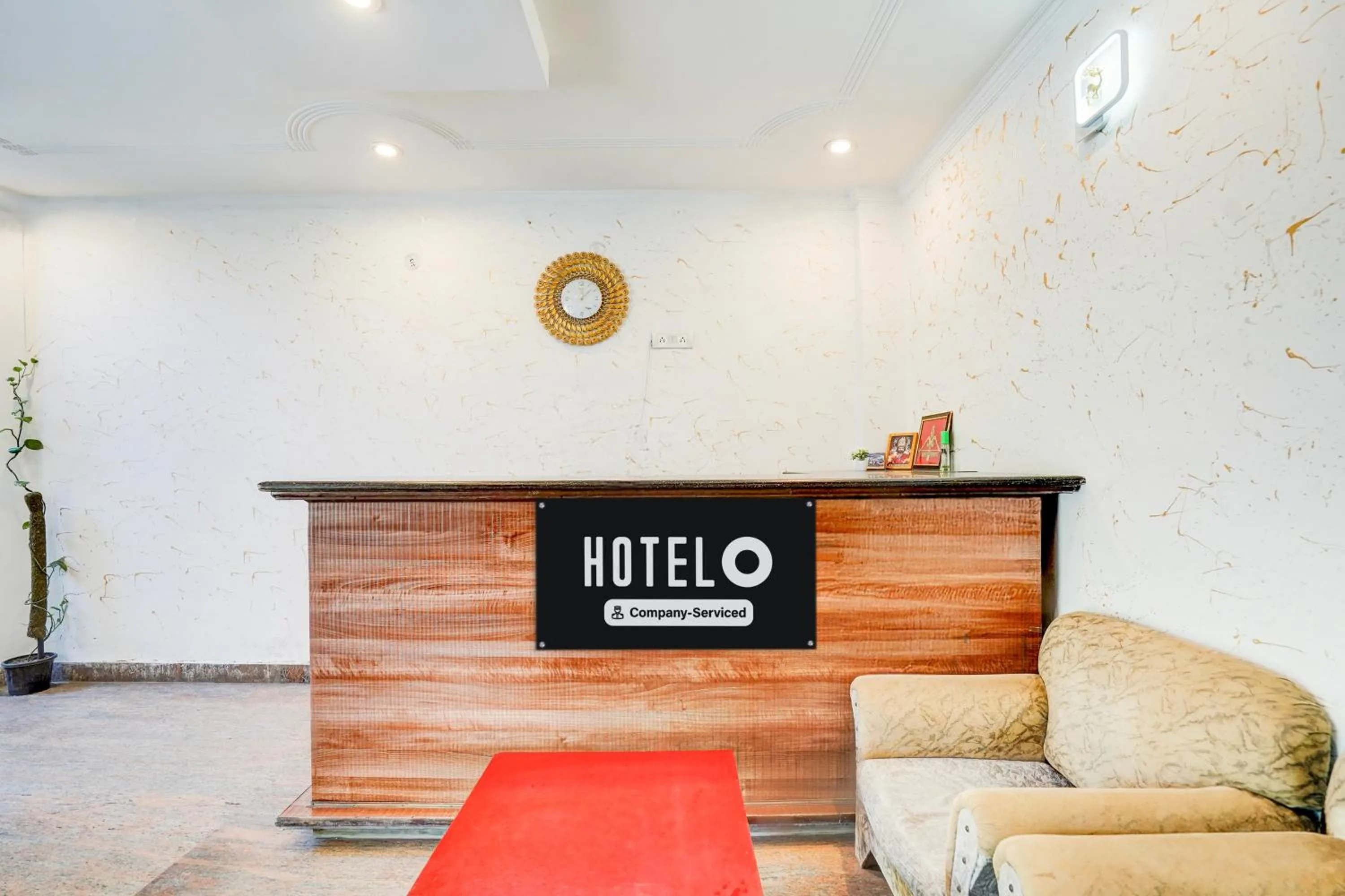 Lobby or reception in Hotel O Shilpgram Taj Mahal East Gate